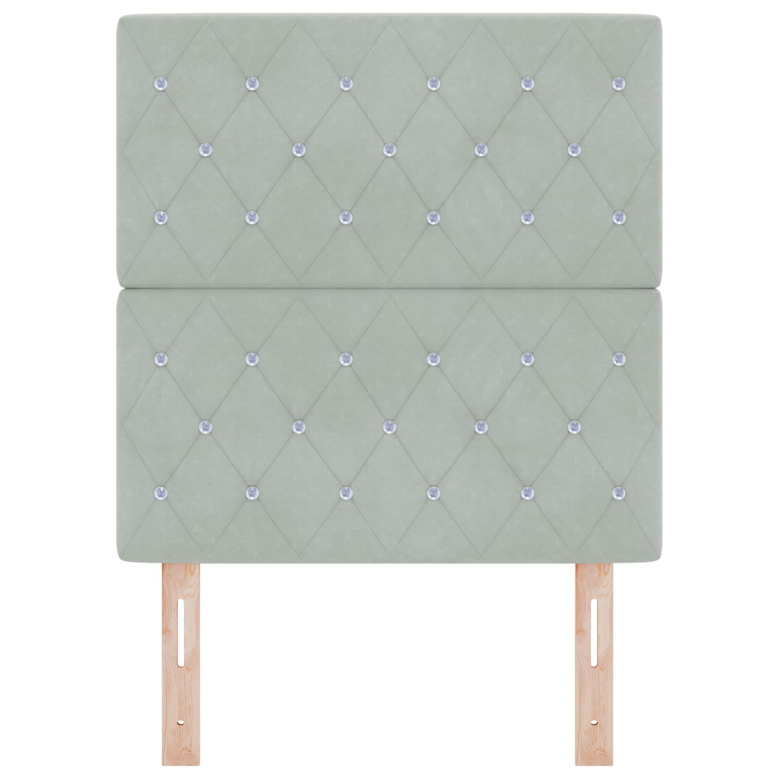 vidaXL Tăblie din Catifea Argyle Manual Gri deschis 80 cm Catifea vidaXL Tăblie din Catifea Argyle Manual Gri deschis 80 cm Catifea