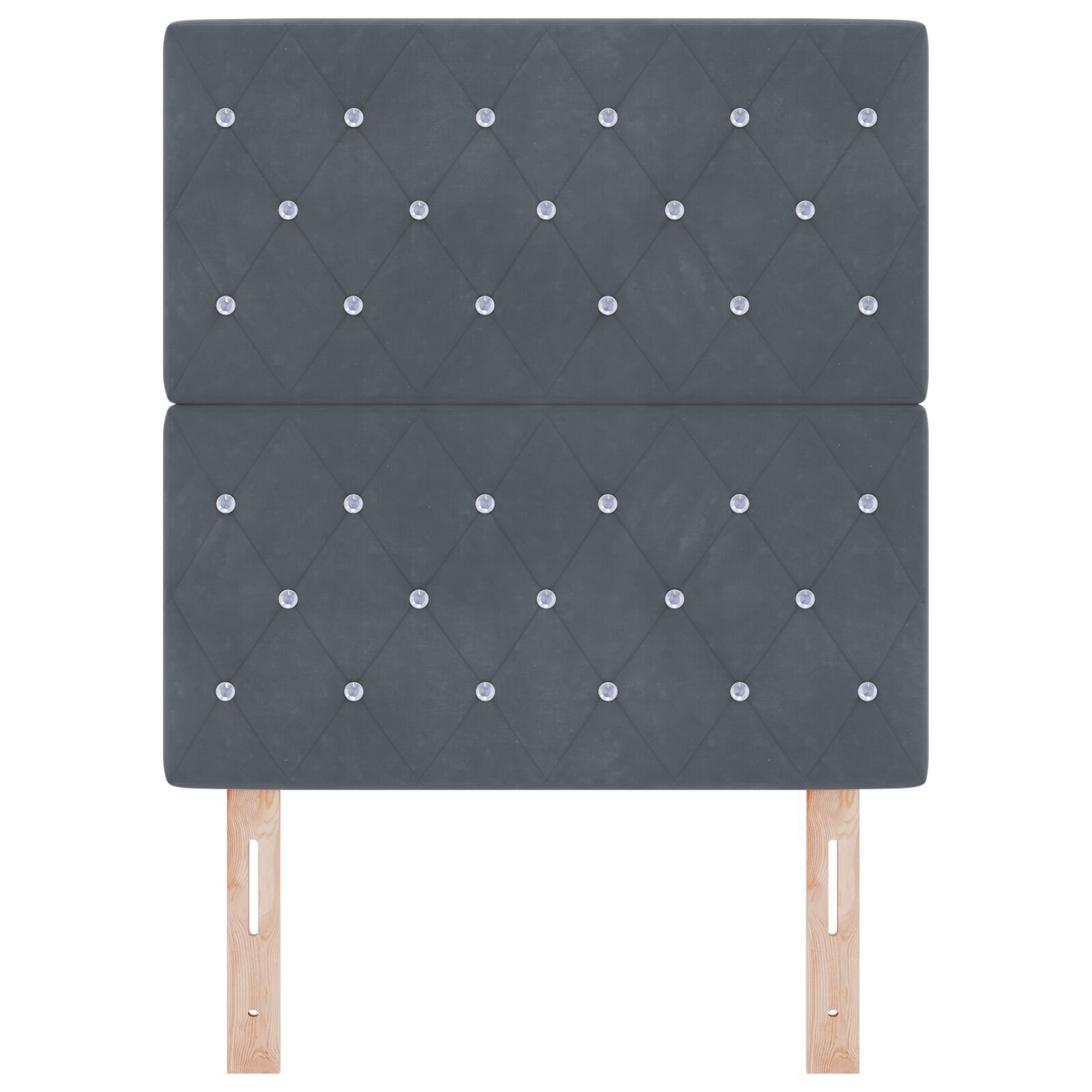 vidaXL Tăblie din Catifea Argyle cu headboard Gri închis 80 cm Catifea vidaXL Tăblie din Catifea Argyle cu headboard Gri închis 80 cm Catifea