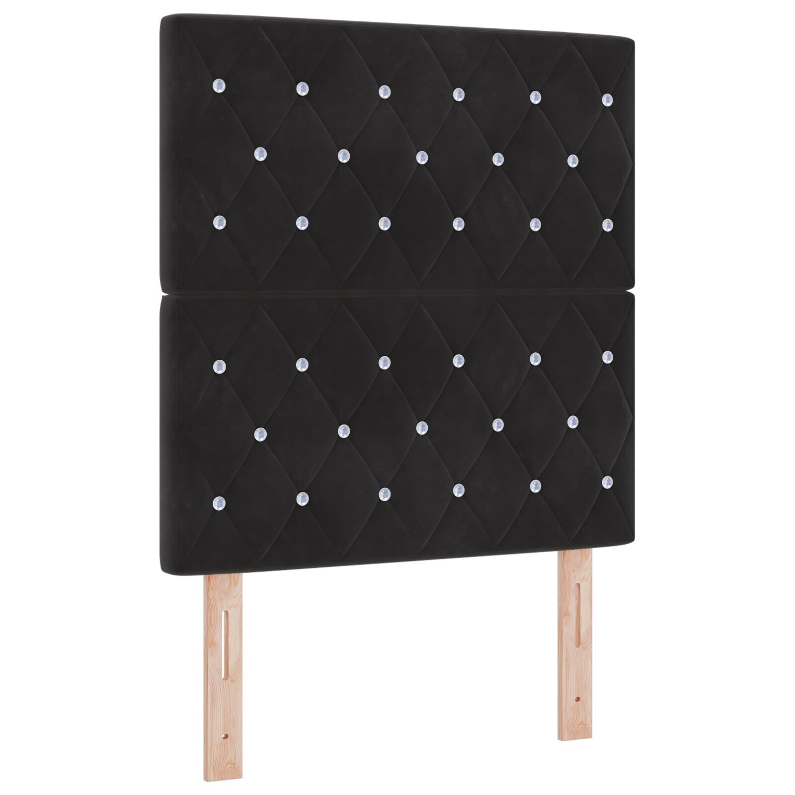 vidaXL Tăblie din Catifea Argyle cu headboard Negru 80 cm Catifea vidaXL Tăblie din Catifea Argyle cu headboard Negru 80 cm Catifea
