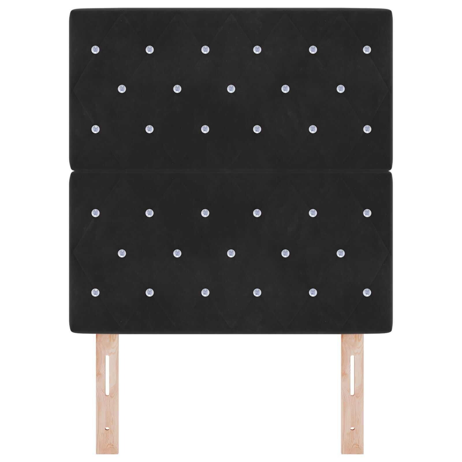 vidaXL Tăblie din Catifea Argyle cu headboard Negru 80 cm Catifea vidaXL Tăblie din Catifea Argyle cu headboard Negru 80 cm Catifea