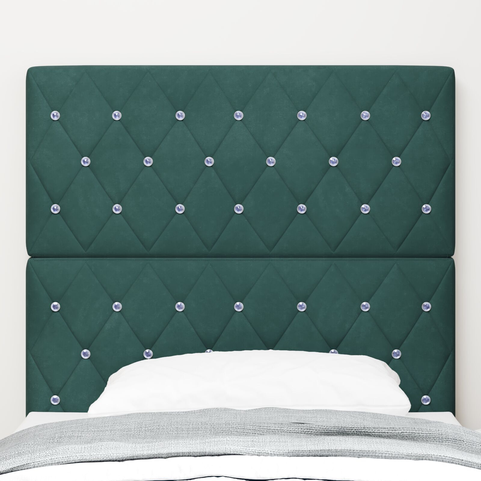 vidaXL Tăblie din Catifea Argyle Manual Verde închis 90 cm Catifea vidaXL Tăblie din Catifea Argyle Manual Verde închis 90 cm Catifea
