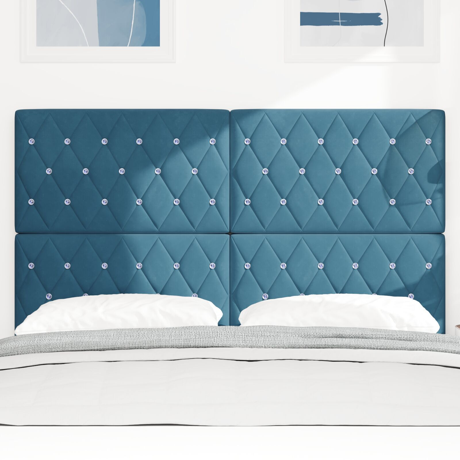 vidaXL Tăblie din Catifea Argyle Manual Albastru închis 160 cm Catifea vidaXL Tăblie din Catifea Argyle Manual Albastru închis 160 cm Catifea