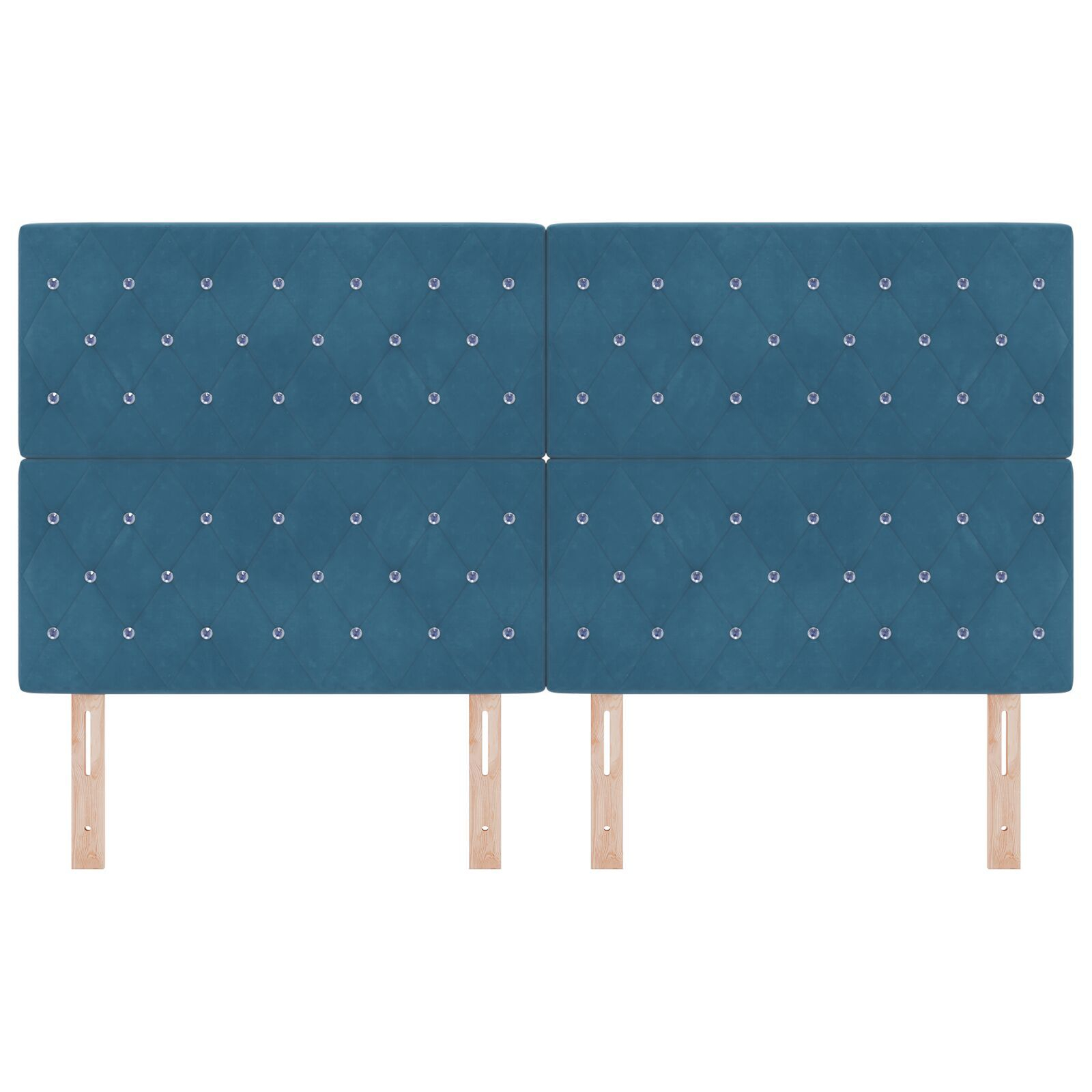 vidaXL Tăblie din Catifea Argyle Manual Albastru închis 180 cm Catifea