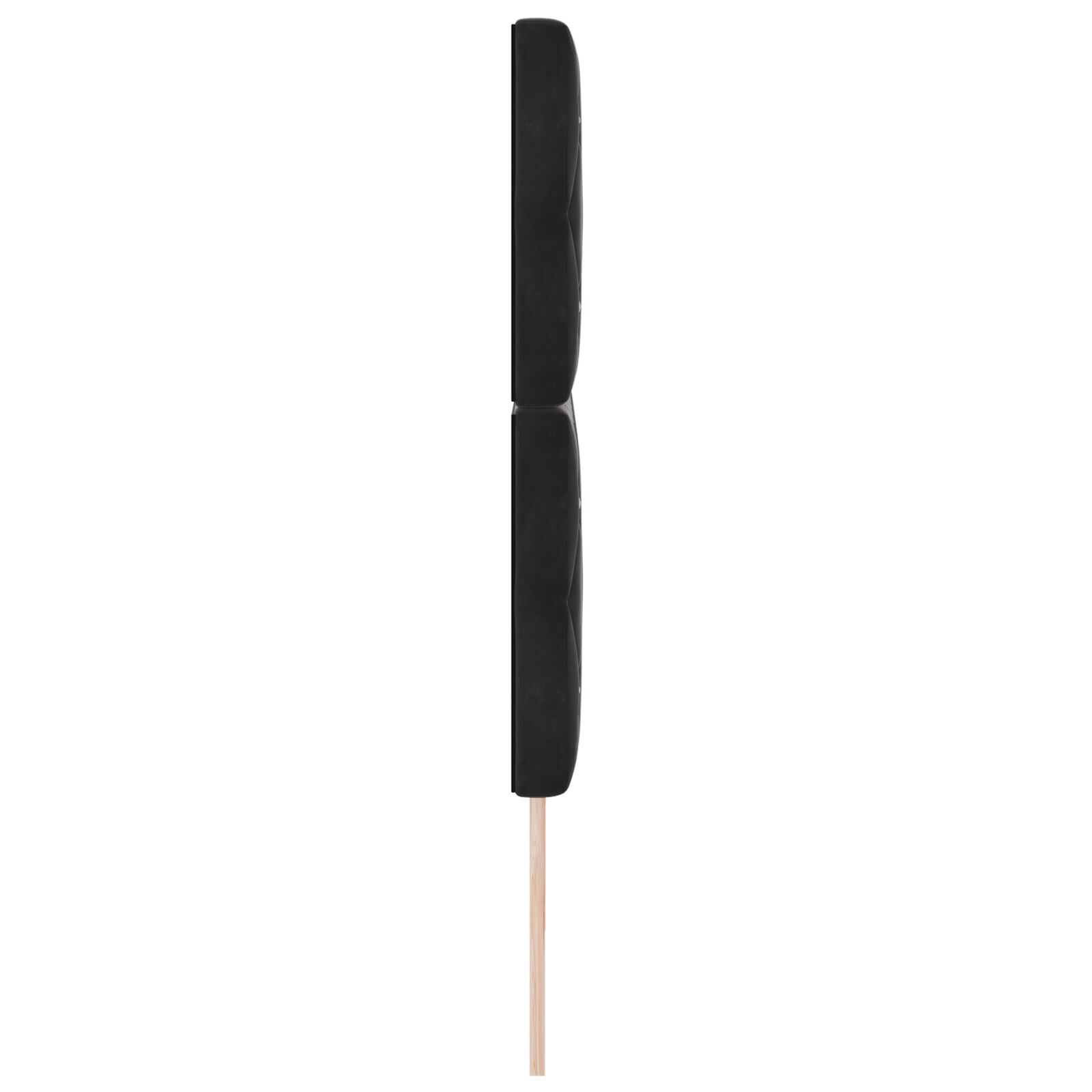 vidaXL Tăblie din Catifea Argyle cu headboard Negru 200 cm Catifea