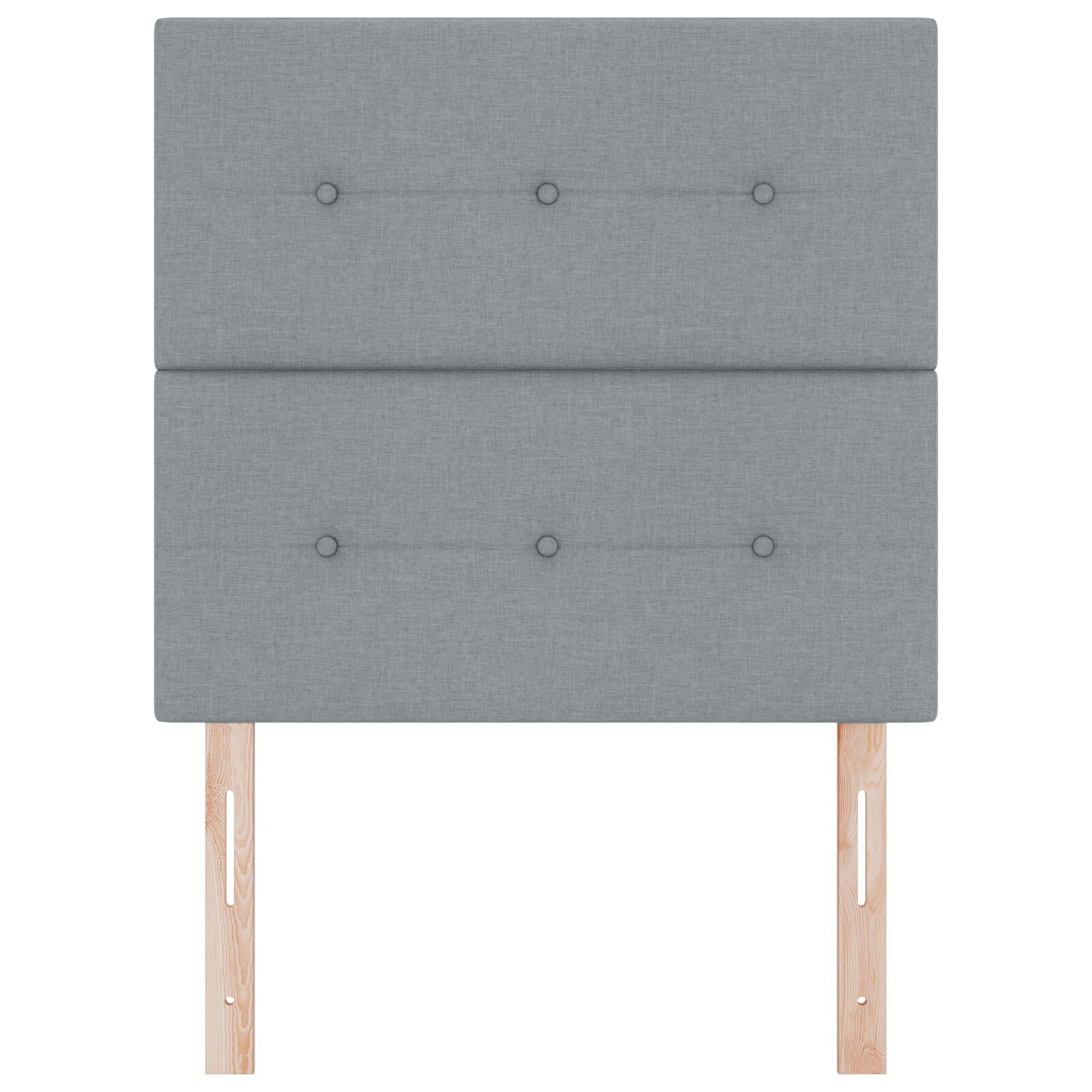 vidaXL Tăblie cap cu headboard Manual Gri deschis 80 cm țesătură