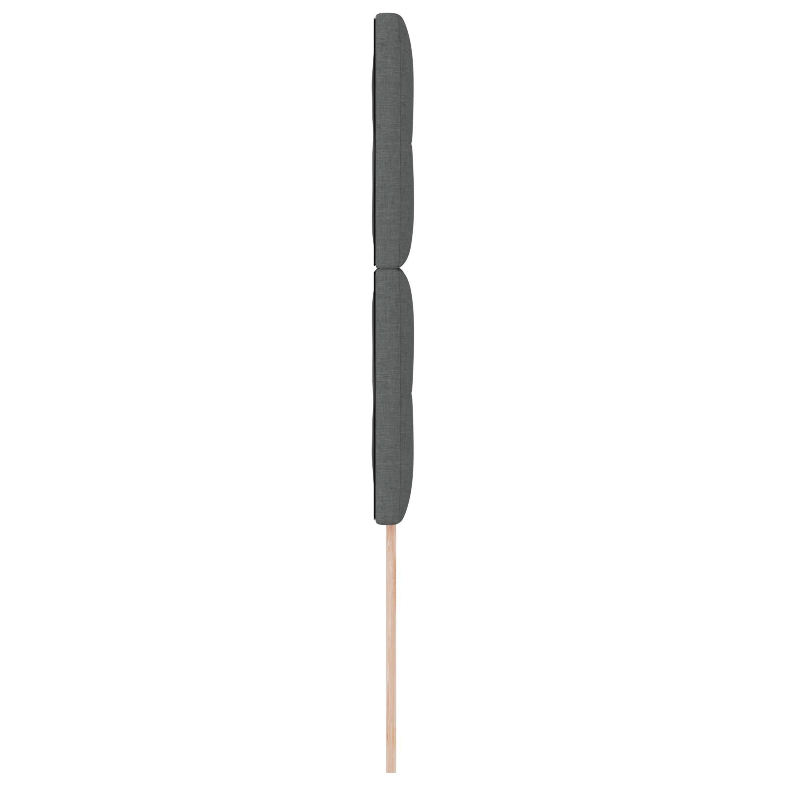 vidaXL Tăblie cap cu headboard Manual Gri închis 80 cm țesătură