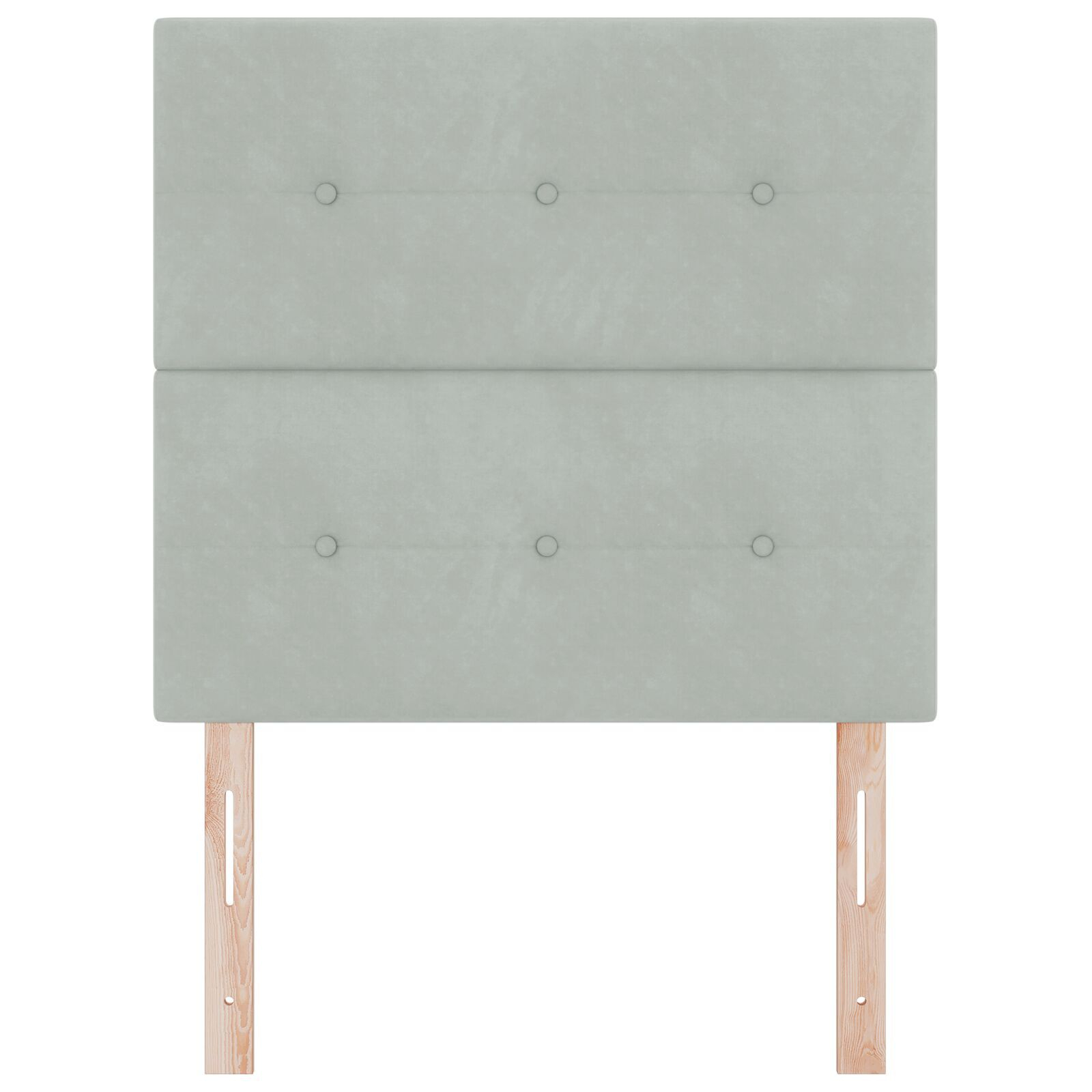 vidaXL Tăblie cap Pe perete cu headboard Gri deschis 80 cm Catifea vidaXL Tăblie cap Pe perete cu headboard Gri deschis 80 cm Catifea