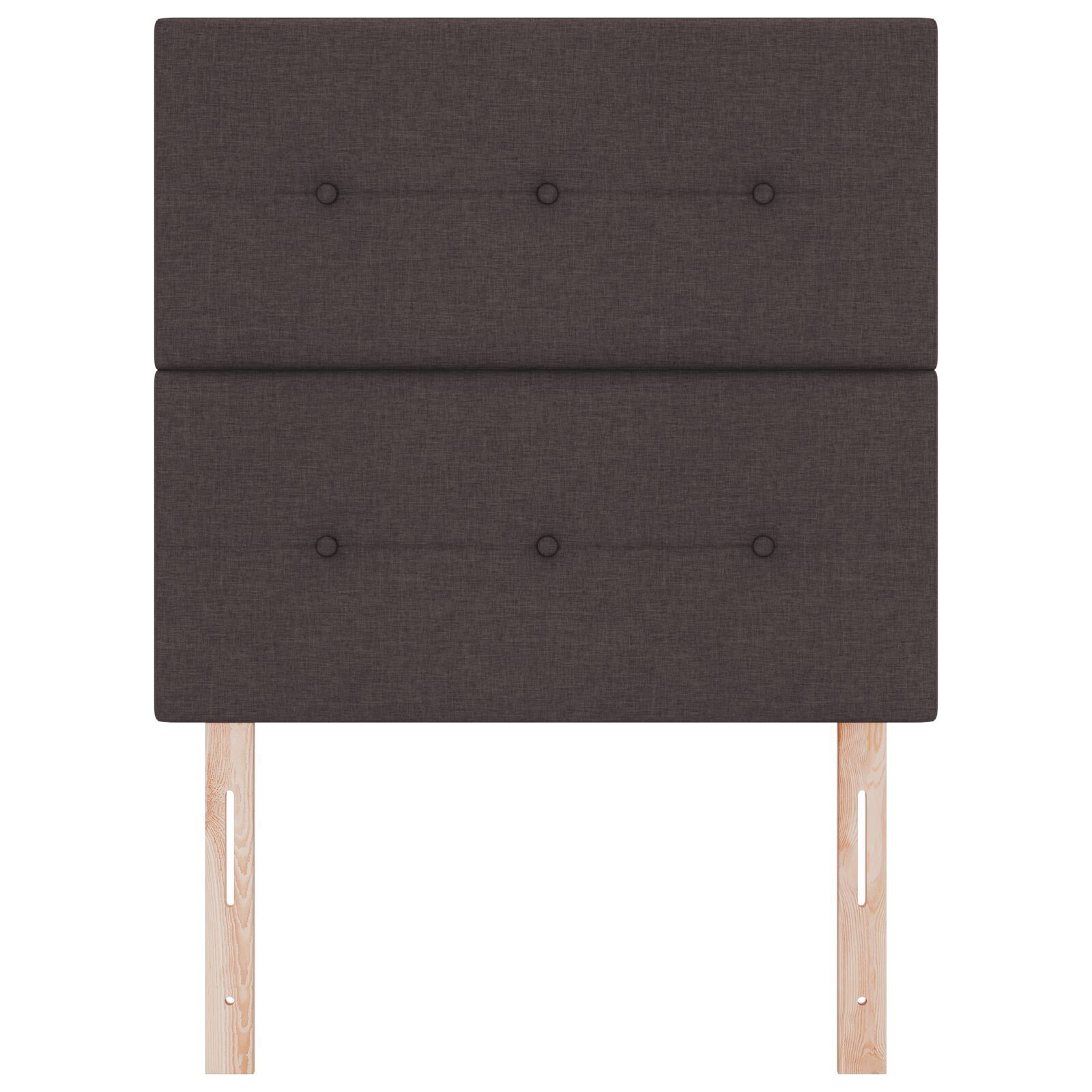 vidaXL Tăblie cap cu headboard Manual Maro închis 90 cm țesătură