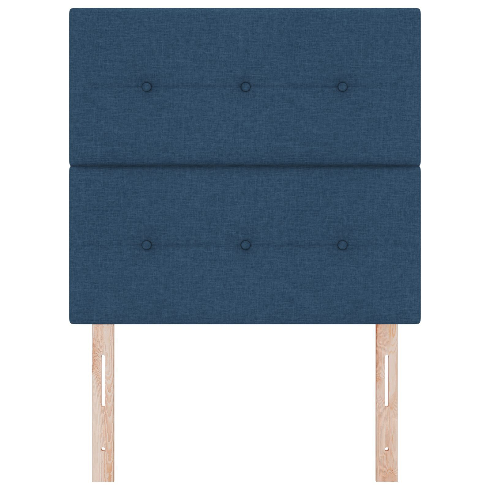 vidaXL Tăblie cap cu headboard Manual albastru 90 cm țesătură