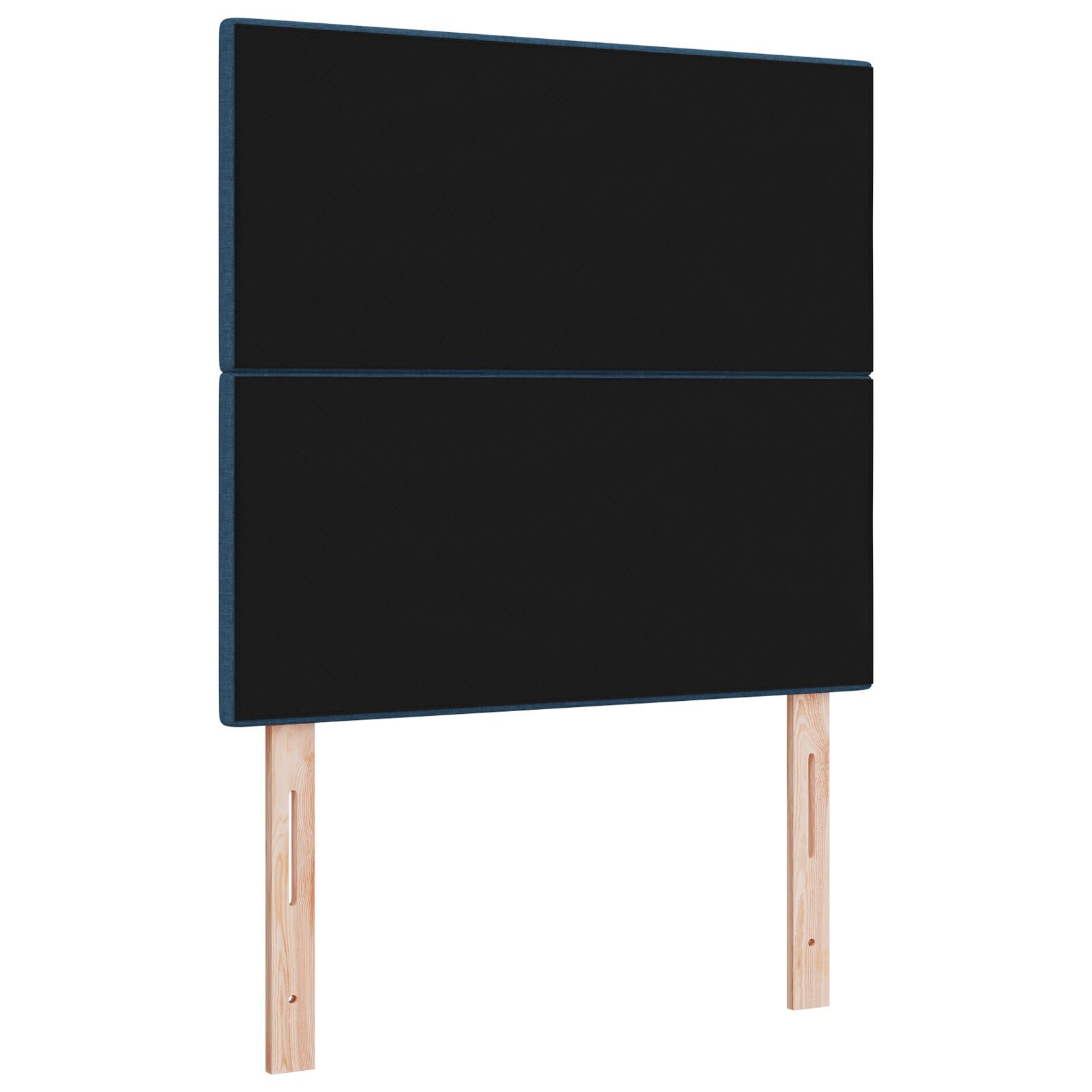 vidaXL Tăblie cap cu headboard Manual albastru 90 cm țesătură