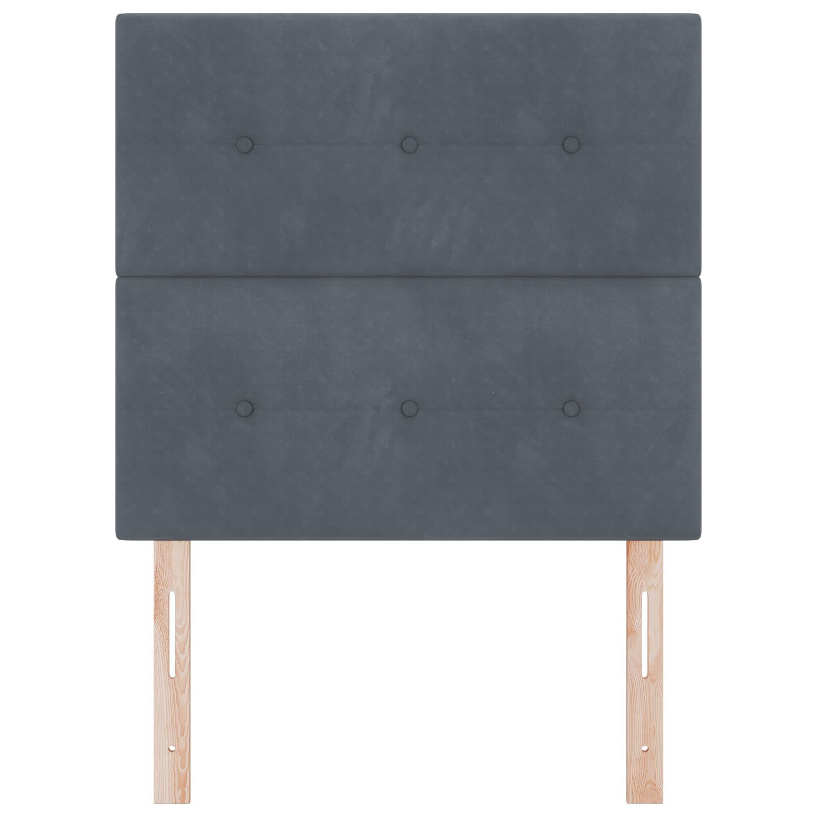 vidaXL Tăblie cap Pe perete cu headboard Gri închis 90 cm Catifea vidaXL Tăblie cap Pe perete cu headboard Gri închis 90 cm Catifea