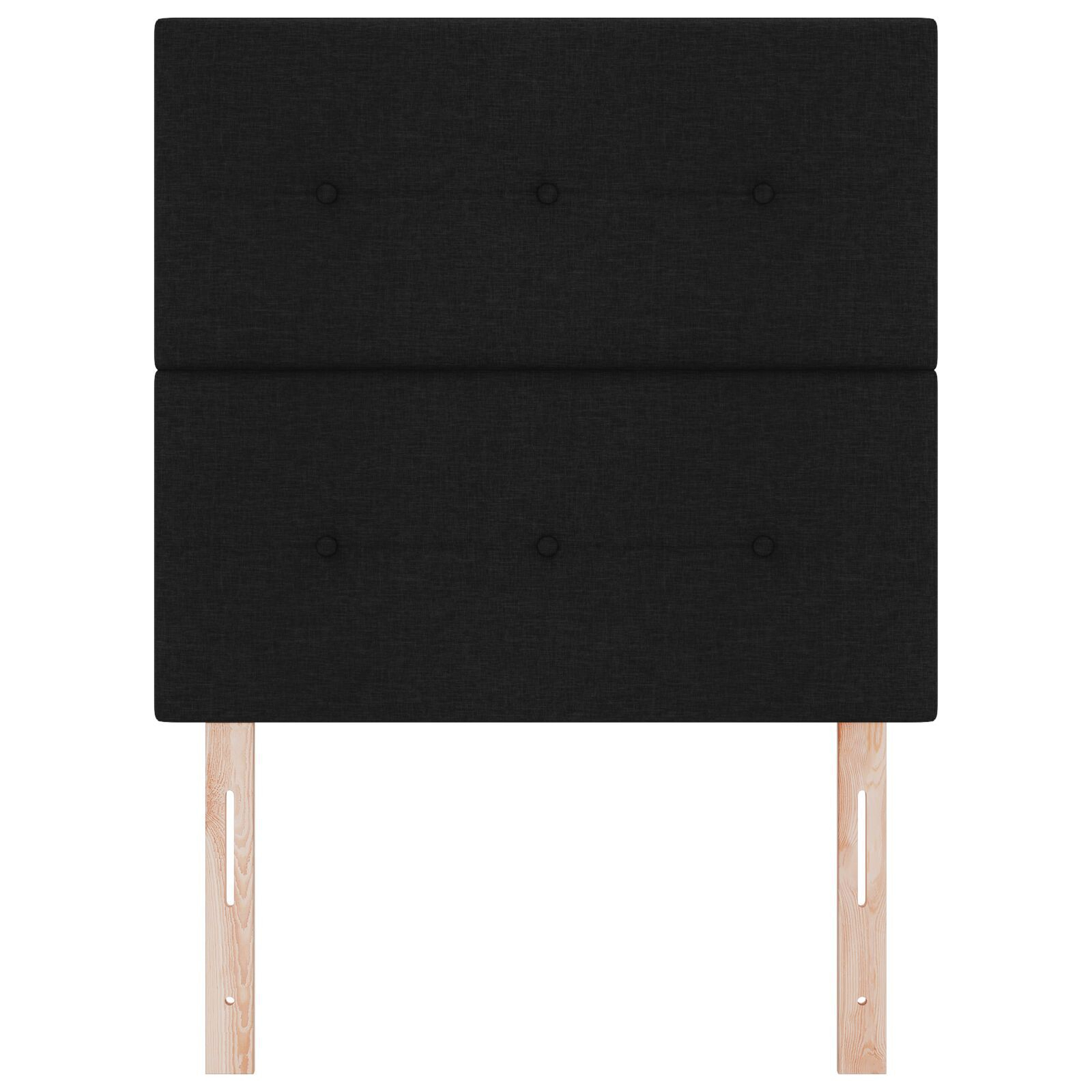 vidaXL Tăblie cap cu headboard Manual Negru 100 cm țesătură
