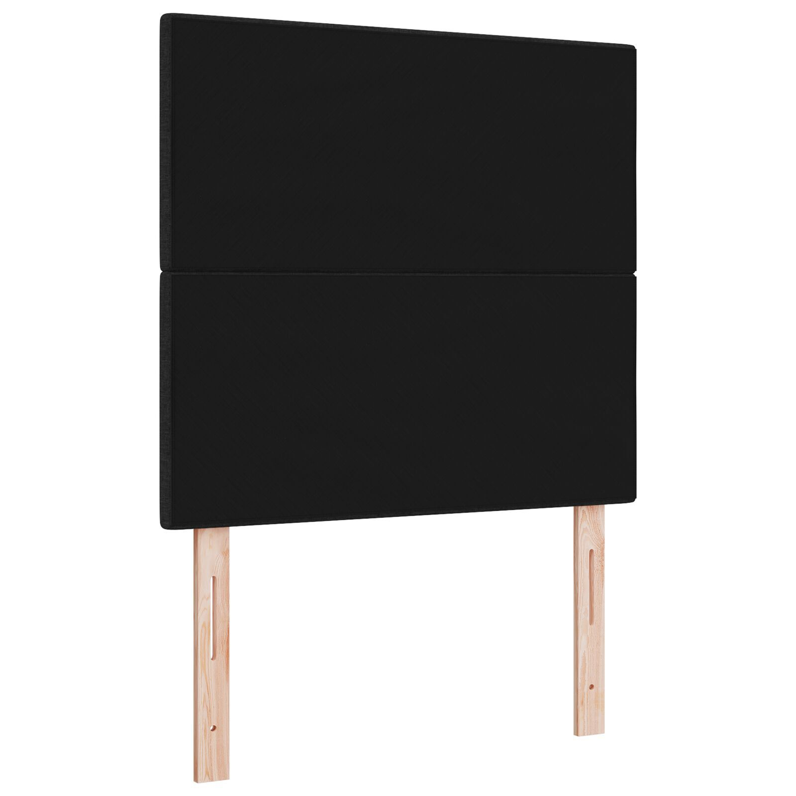 vidaXL Tăblie cap cu headboard Manual Negru 100 cm țesătură