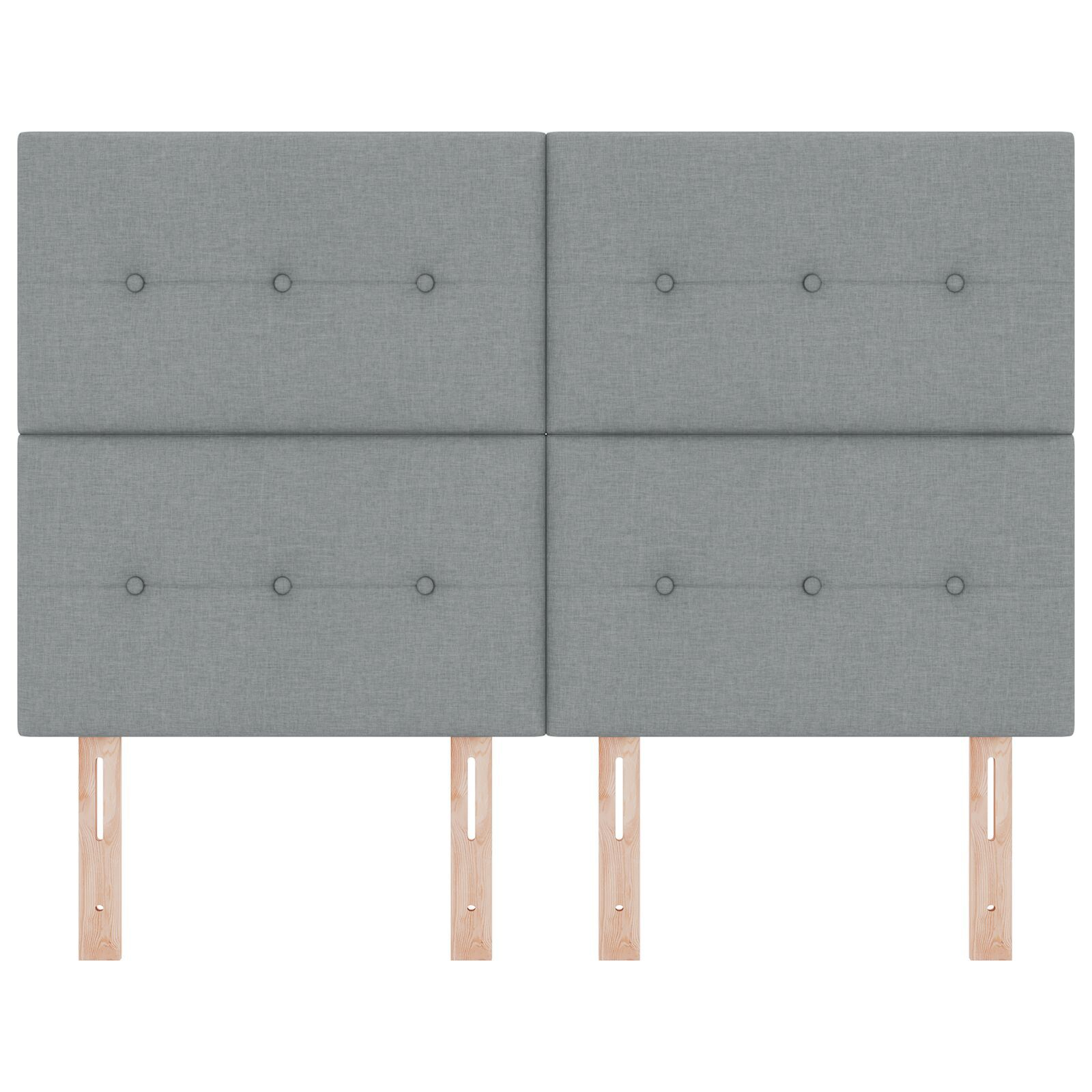 vidaXL Tăblie cap cu headboard Manual Gri deschis 160 cm țesătură