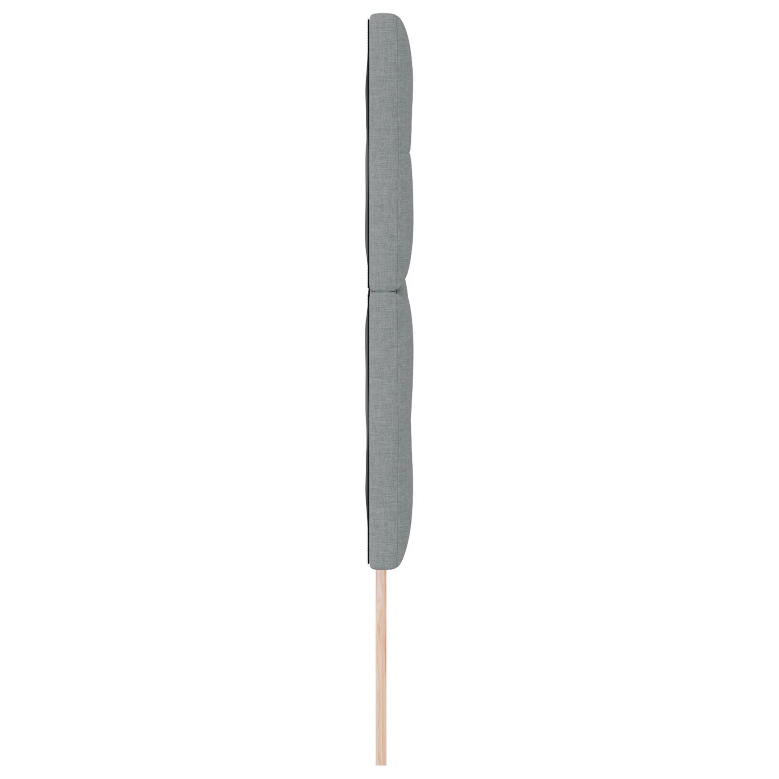 vidaXL Tăblie cap cu headboard Manual Gri deschis 160 cm țesătură