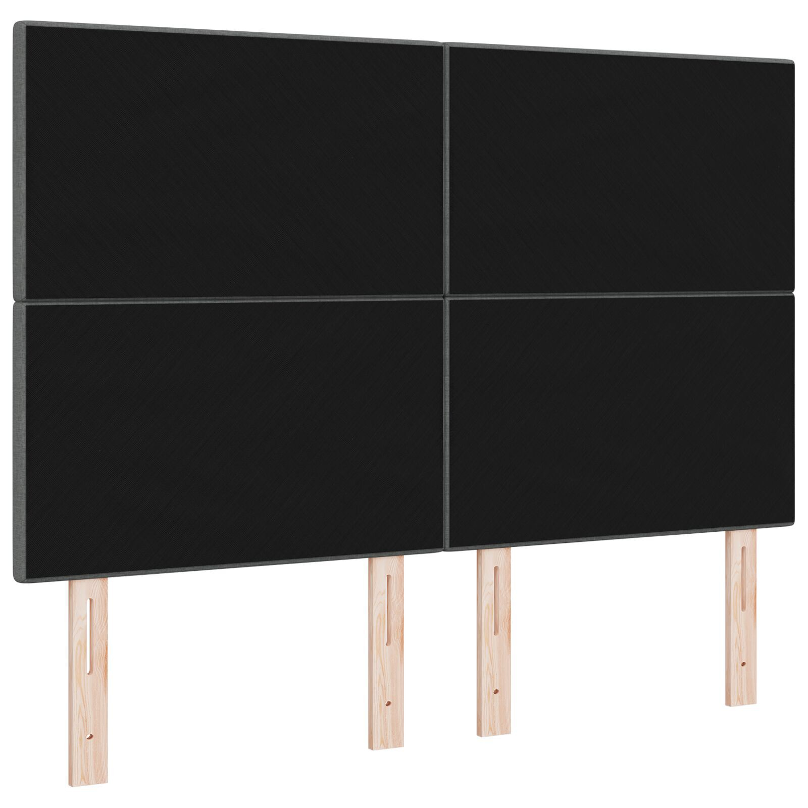 vidaXL Tăblie cap cu headboard Manual Gri închis 160 cm țesătură