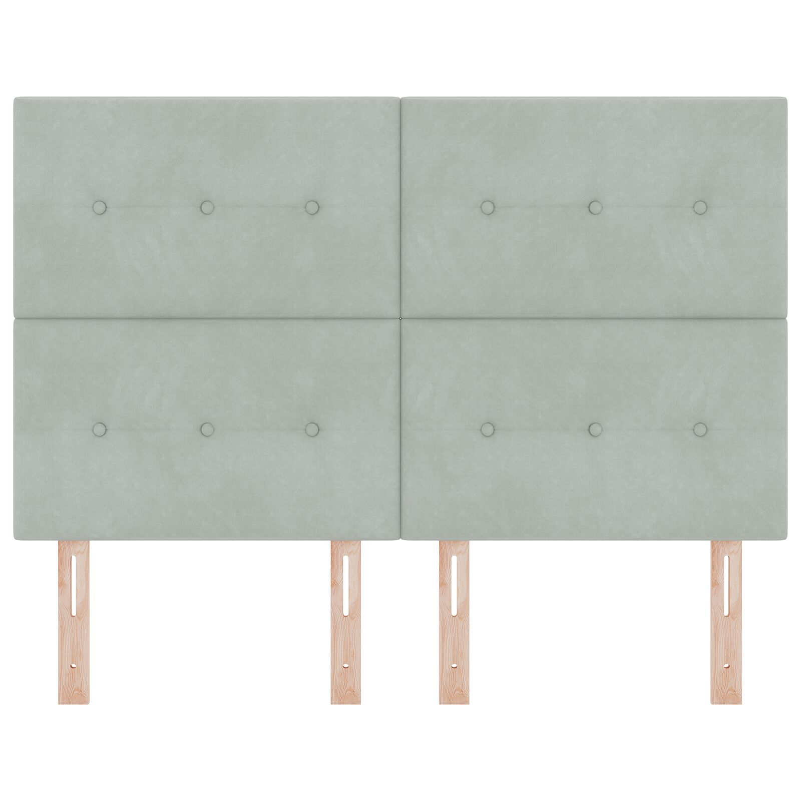 vidaXL Tăblie cap Pe perete cu headboard Gri deschis 160 cm Catifea vidaXL Tăblie cap Pe perete cu headboard Gri deschis 160 cm Catifea