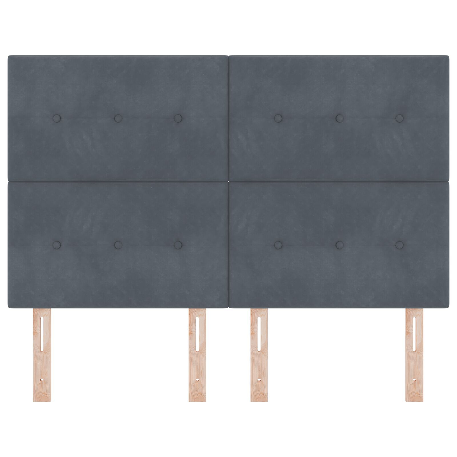 vidaXL Tăblie cap Pe perete cu headboard Gri închis 160 cm Catifea vidaXL Tăblie cap Pe perete cu headboard Gri închis 160 cm Catifea