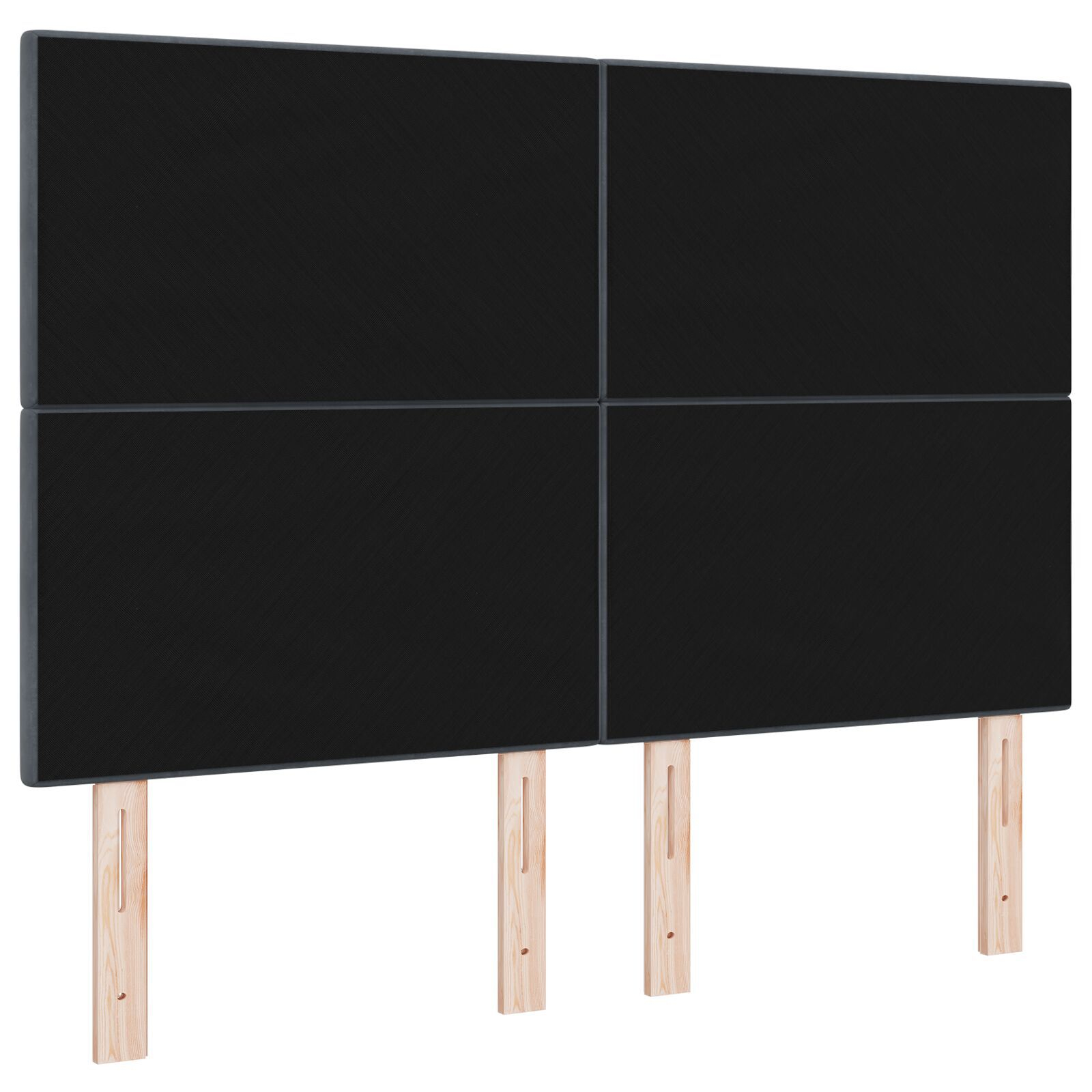 vidaXL Tăblie cap Pe perete cu headboard Gri închis 160 cm Catifea vidaXL Tăblie cap Pe perete cu headboard Gri închis 160 cm Catifea