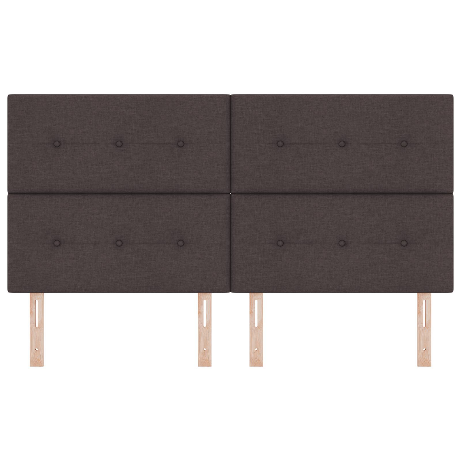 vidaXL Tăblie cap cu headboard Manual Maro închis 180 cm țesătură
