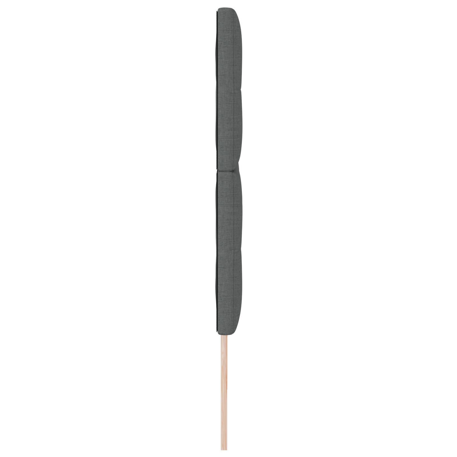 vidaXL Tăblie cap cu headboard Manual Gri închis 200 cm țesătură