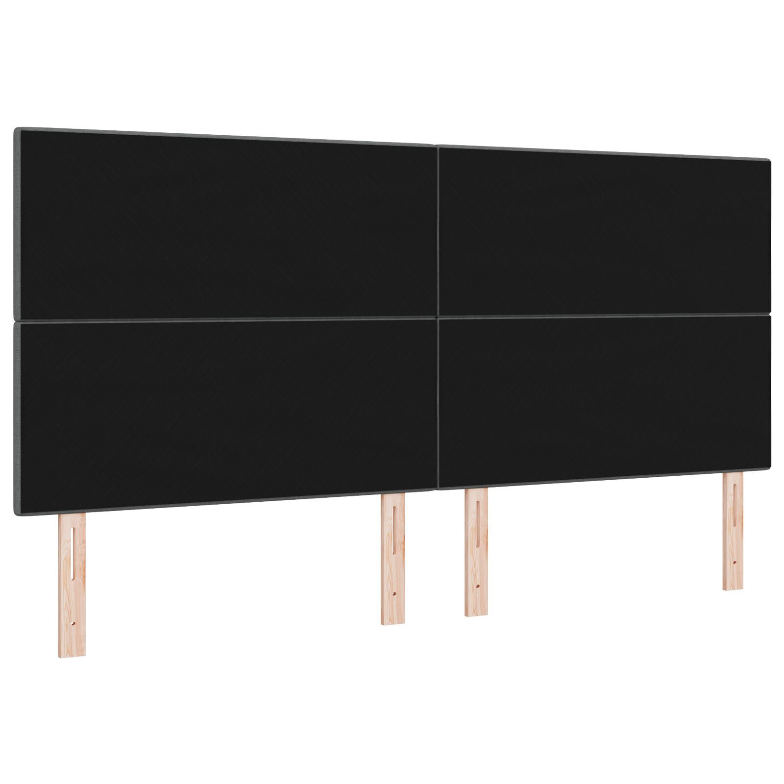 vidaXL Tăblie cap cu headboard Manual Gri închis 200 cm țesătură