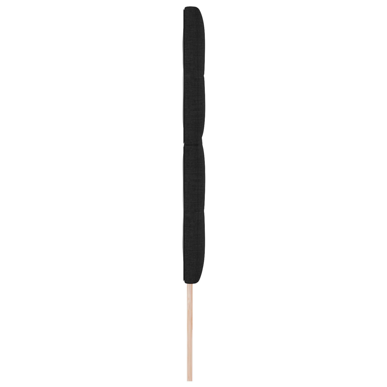 vidaXL Tăblie cap cu headboard Manual Negru 200 cm țesătură