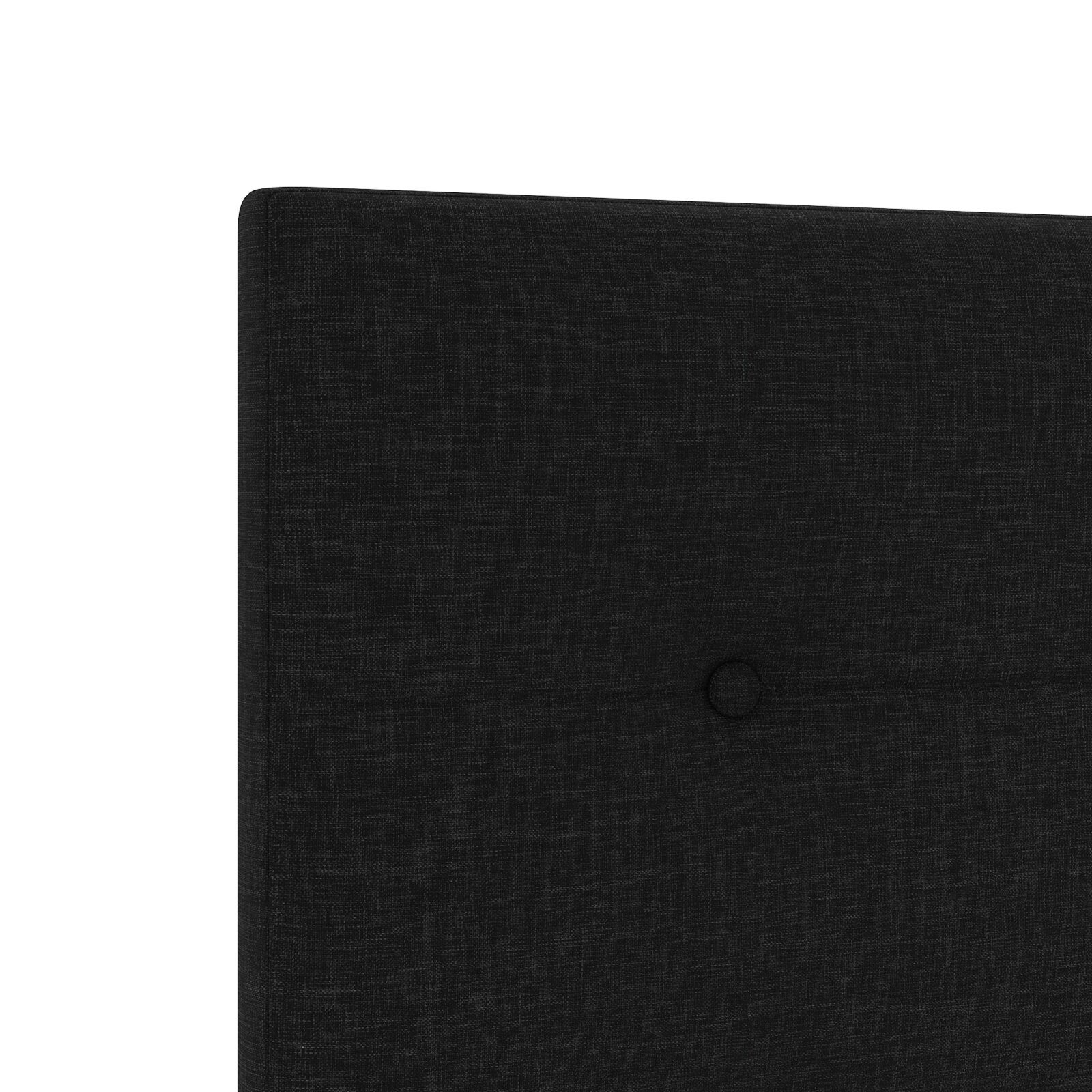 vidaXL Tăblie cap cu headboard Manual Negru 200 cm țesătură
