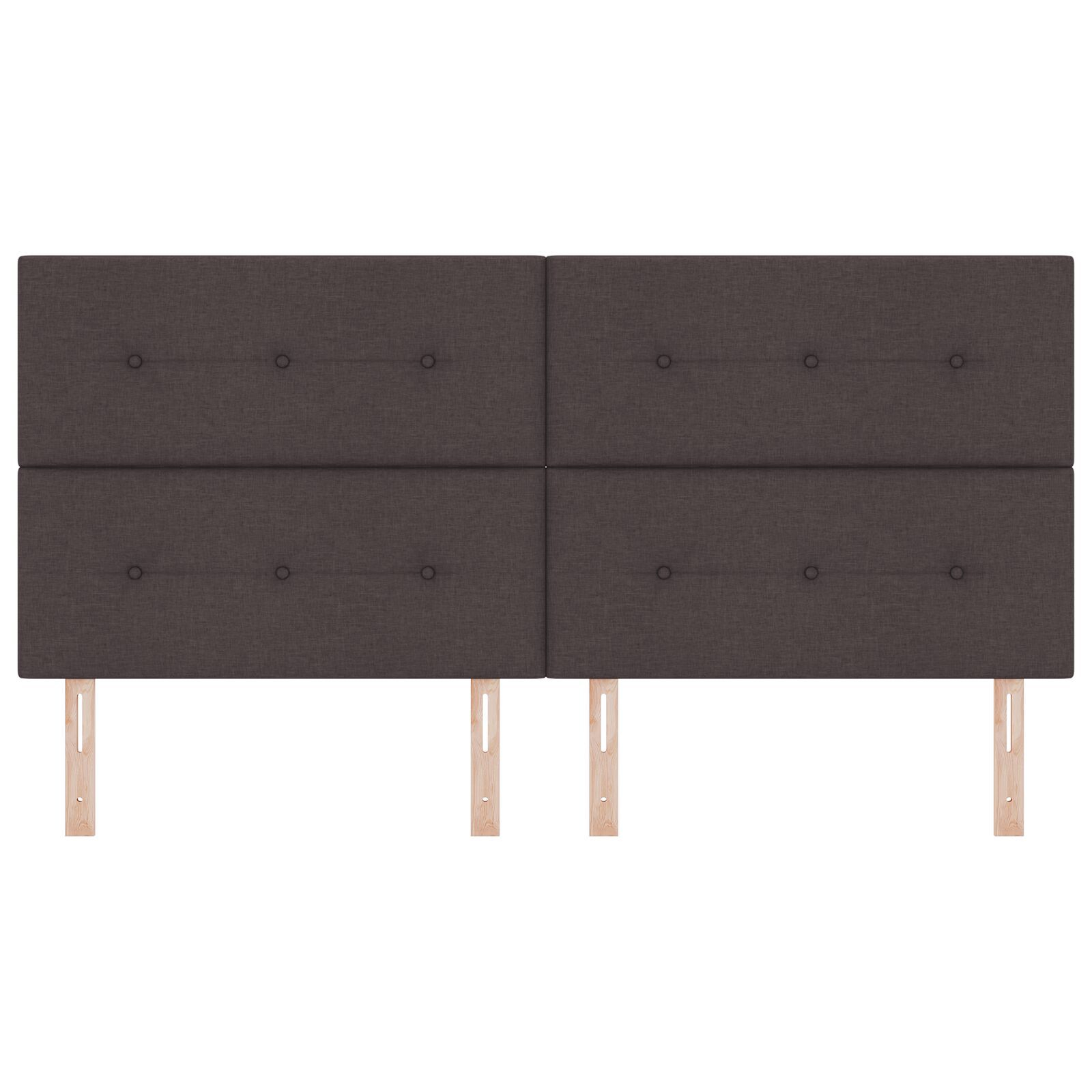 vidaXL Tăblie cap cu headboard Manual Maro închis 200 cm țesătură