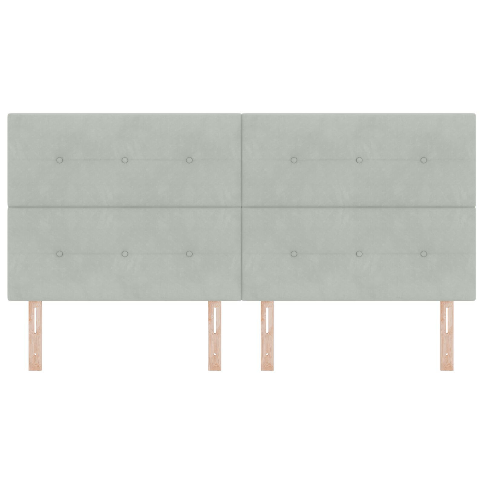 vidaXL Tăblie cap Pe perete cu headboard Gri deschis 200 cm Catifea vidaXL Tăblie cap Pe perete cu headboard Gri deschis 200 cm Catifea