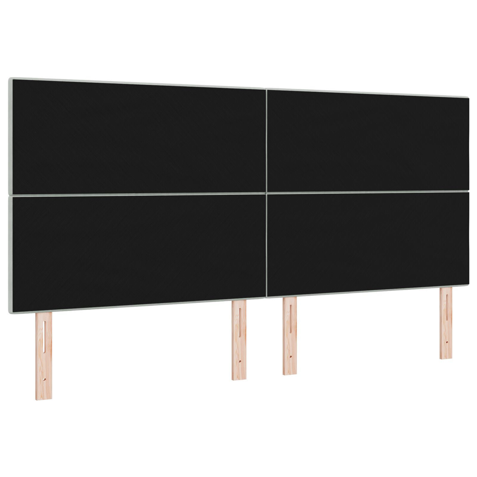vidaXL Tăblie cap Pe perete cu headboard Gri deschis 200 cm Catifea vidaXL Tăblie cap Pe perete cu headboard Gri deschis 200 cm Catifea