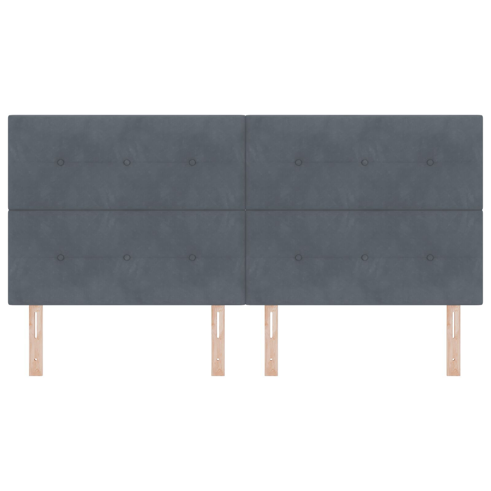 vidaXL Tăblie cap Pe perete cu headboard Gri închis 200 cm Catifea vidaXL Tăblie cap Pe perete cu headboard Gri închis 200 cm Catifea