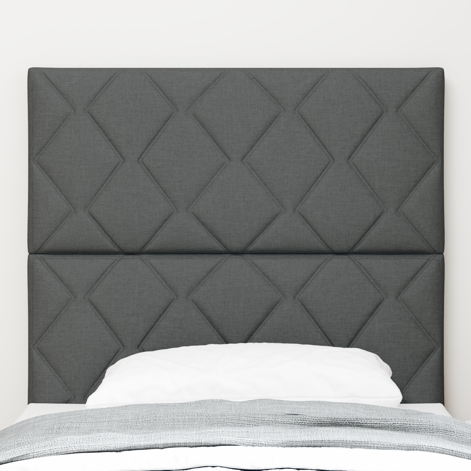 vidaXL Tăblie din Țesătură Geometric Manual Gri închis 90 cm țesătură vidaXL Tăblie din Țesătură Geometric Manual Gri închis 90 cm țesătură
