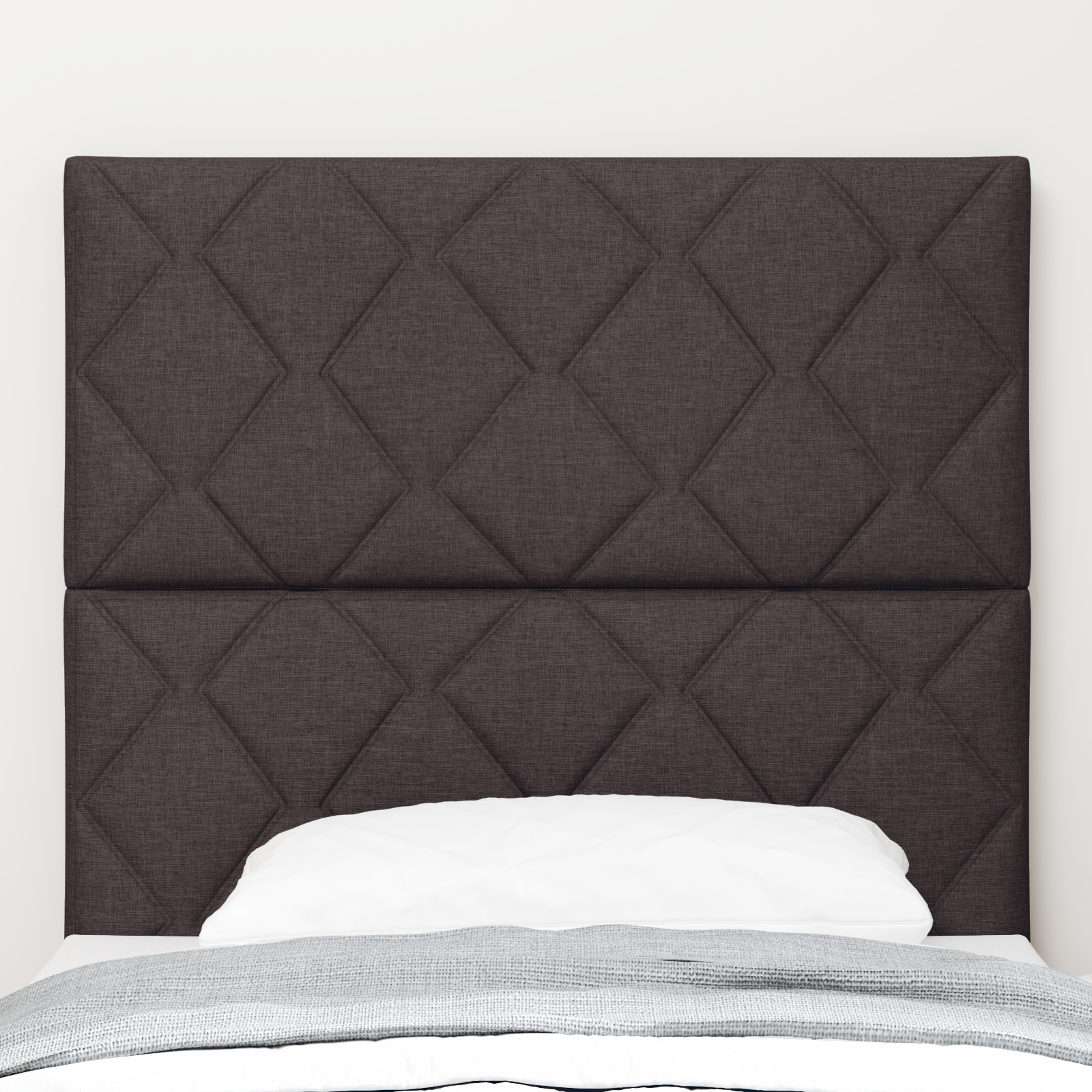 vidaXL Tăblie din Țesătură Geometric Manual Maro închis 90 cm țesătură vidaXL Tăblie din Țesătură Geometric Manual Maro închis 90 cm țesătură