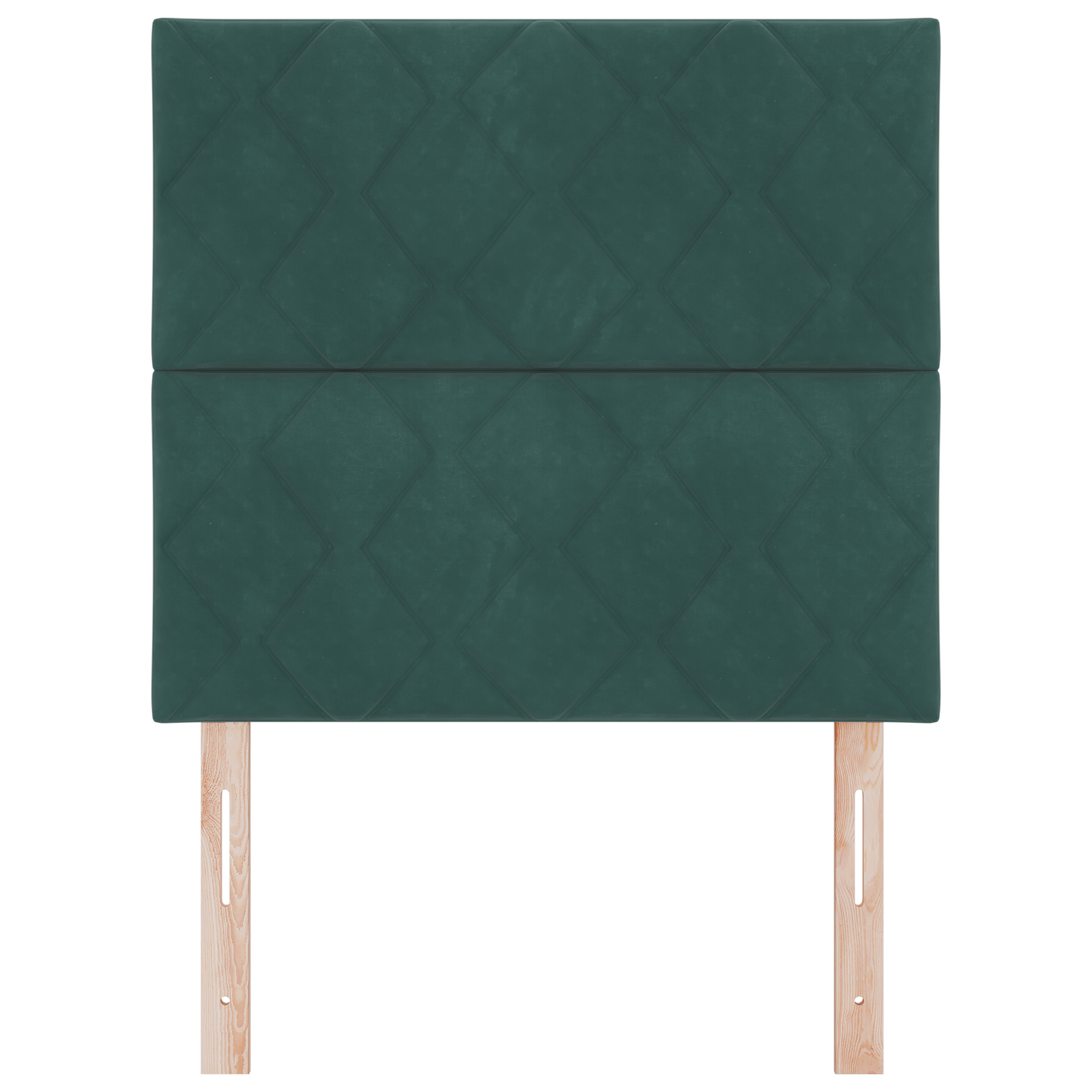 vidaXL Tăblie de pat verde închis din catifea, design blocuri de diamant, 90cm vidaXL Tăblie de pat verde închis din catifea, design blocuri de diamant, 90cm