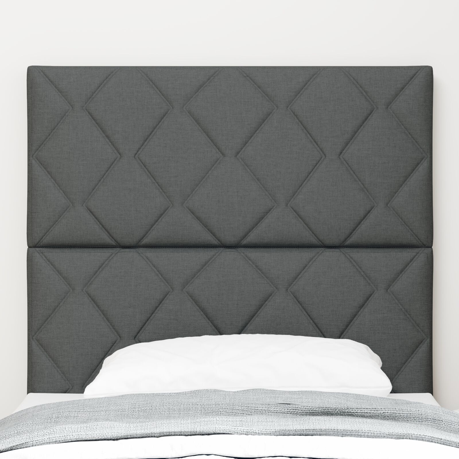 vidaXL Tăblie din Țesătură Geometric Manual Gri închis 100 cm țesătură vidaXL Tăblie din Țesătură Geometric Manual Gri închis 100 cm țesătură