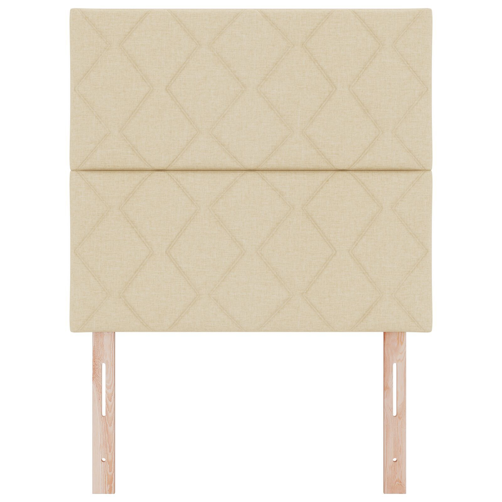 vidaXL Tăblie din Țesătură Geometric cu headboard Crem 100 cm țesătură vidaXL Tăblie din Țesătură Geometric cu headboard Crem 100 cm țesătură