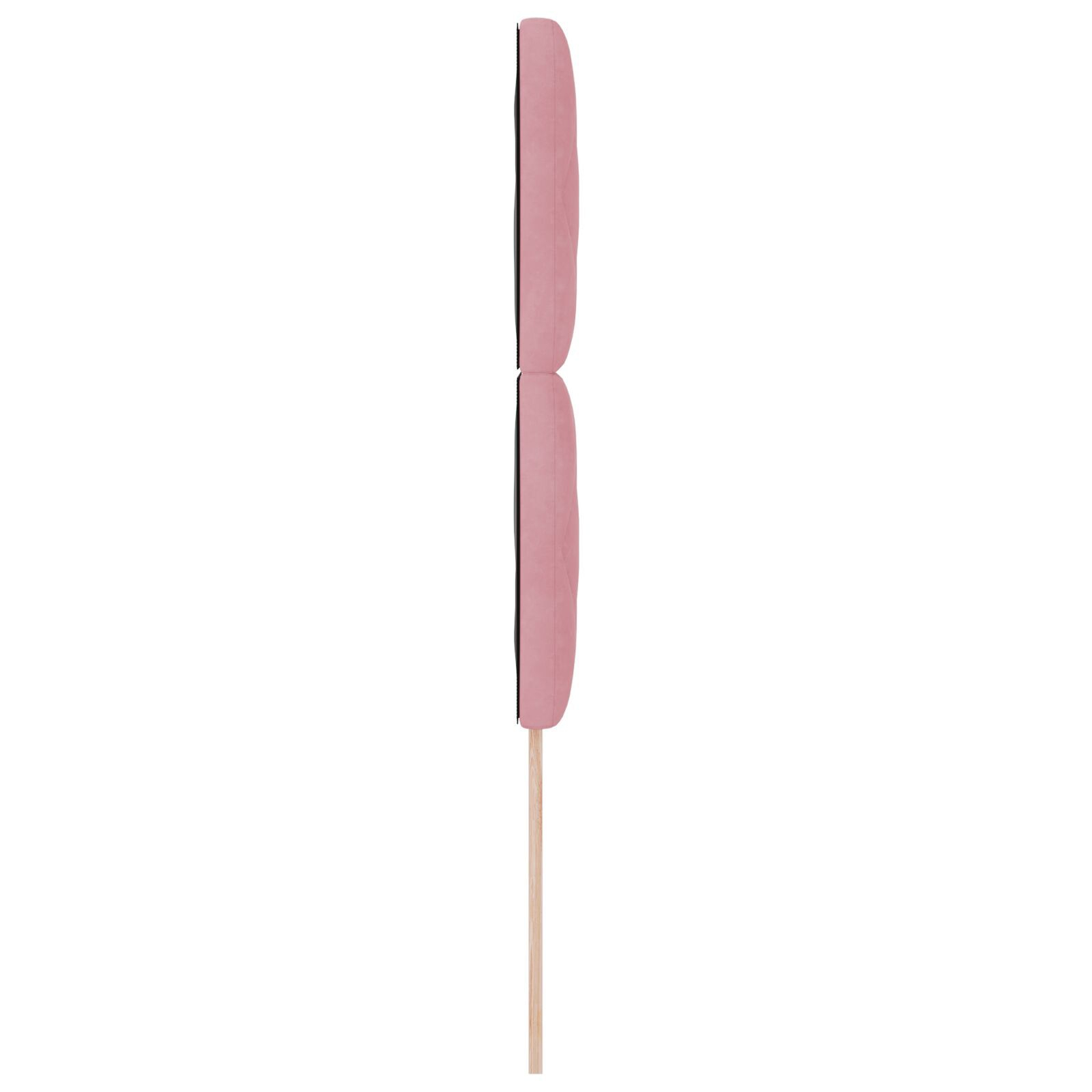 vidaXL Tăblie cap Pe perete Geometric cu headboard Roz 100 cm Catifea vidaXL Tăblie cap Pe perete Geometric cu headboard Roz 100 cm Catifea