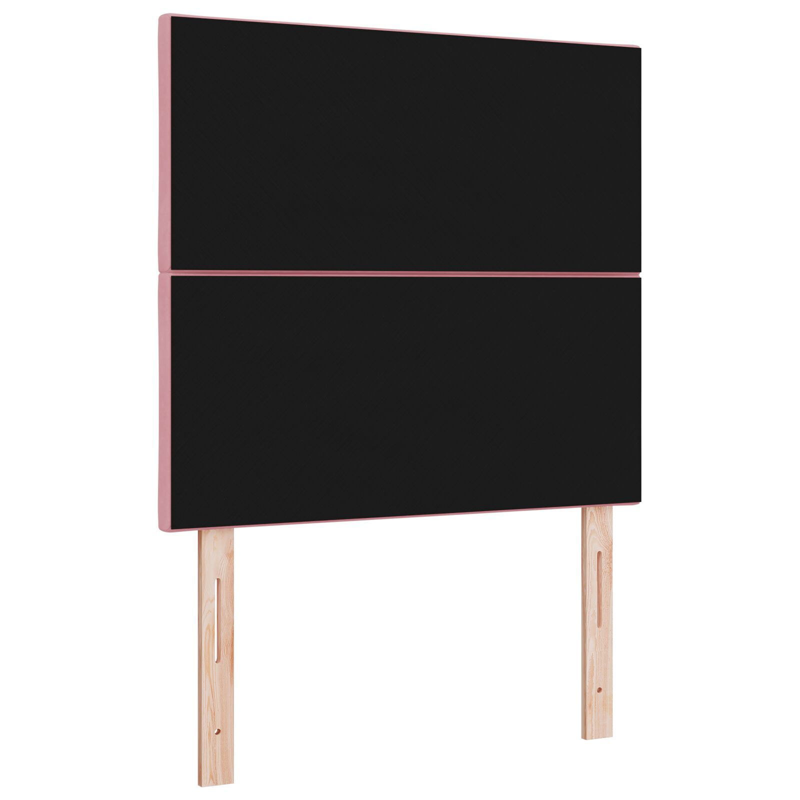 vidaXL Tăblie cap Pe perete Geometric cu headboard Roz 100 cm Catifea vidaXL Tăblie cap Pe perete Geometric cu headboard Roz 100 cm Catifea