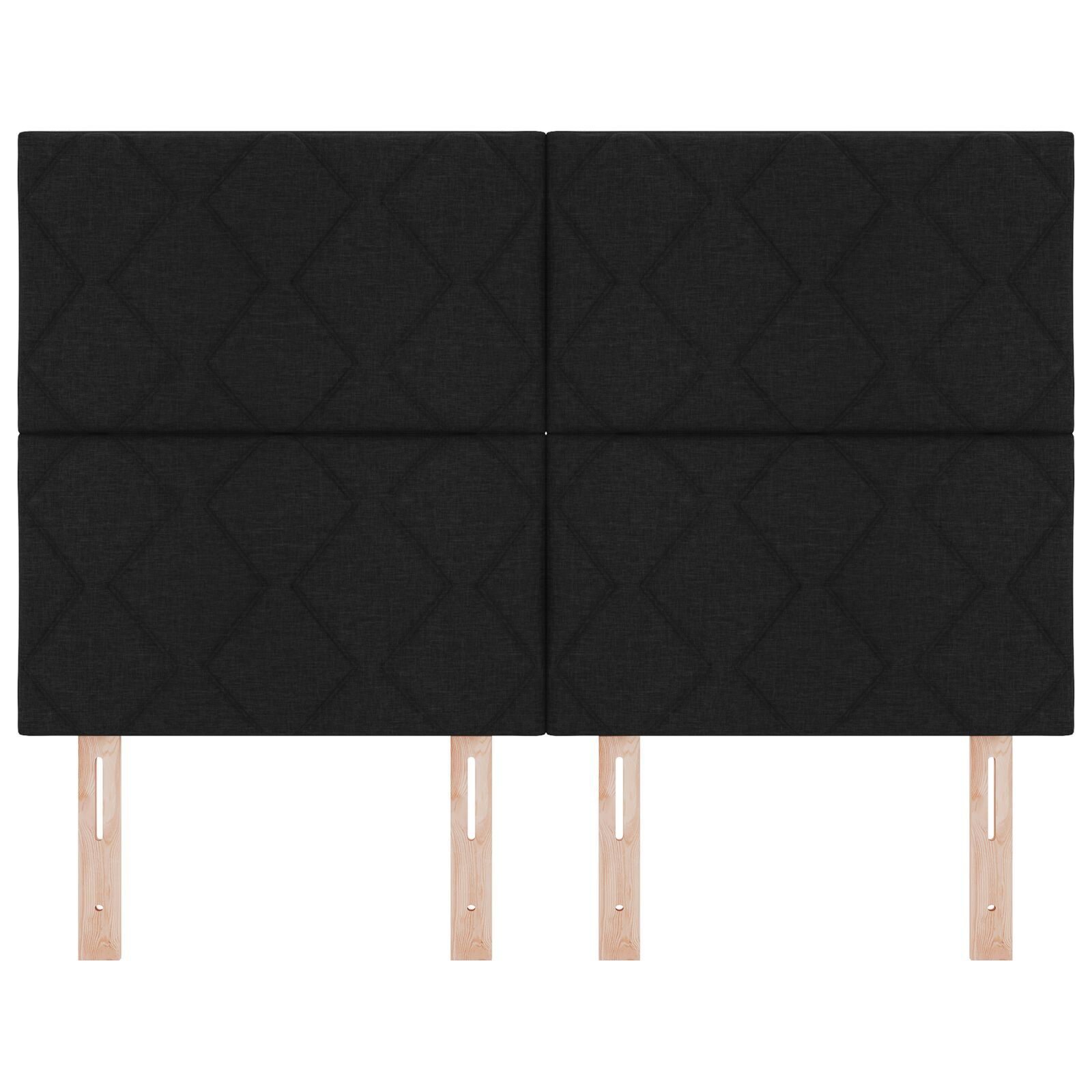 vidaXL Tăblie din Țesătură Geometric Manual Negru 140 cm țesătură vidaXL Tăblie din Țesătură Geometric Manual Negru 140 cm țesătură