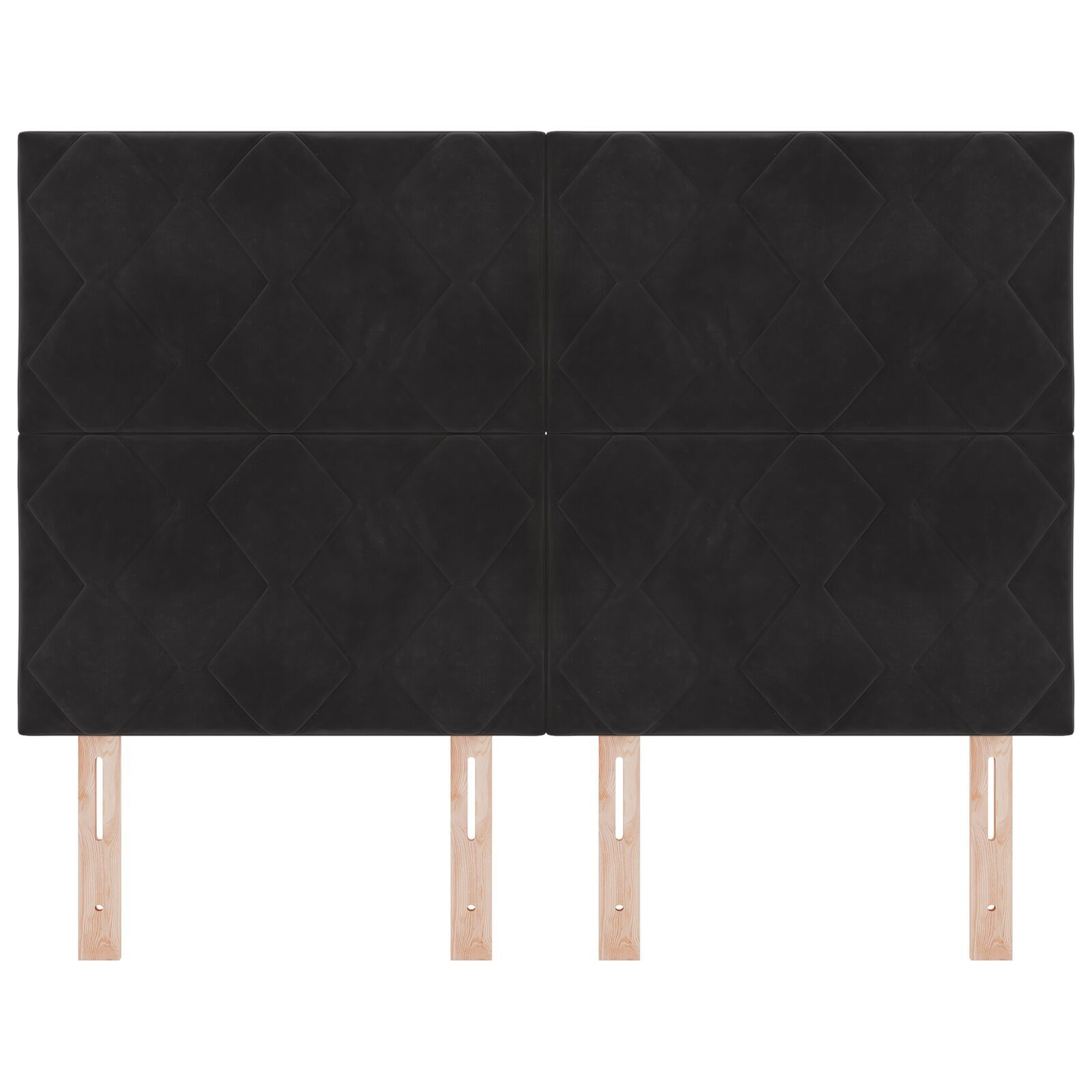 vidaXL Tăblie cap Pe perete Geometric Manual Negru 144 cm Catifea vidaXL Tăblie cap Pe perete Geometric Manual Negru 144 cm Catifea