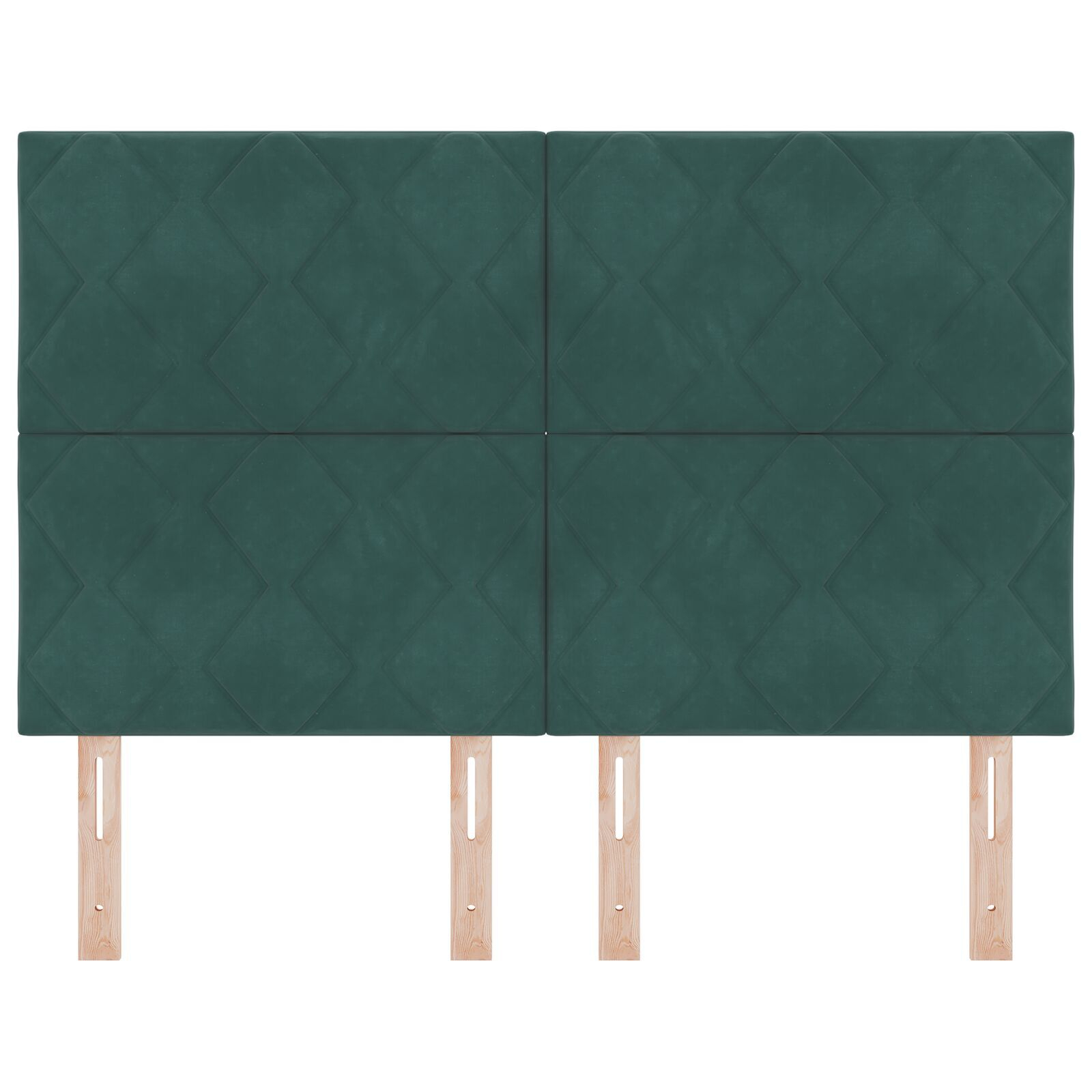 vidaXL Tăblie cap Pe perete Geometric Verde închis 144 cm Catifea vidaXL Tăblie cap Pe perete Geometric Verde închis 144 cm Catifea