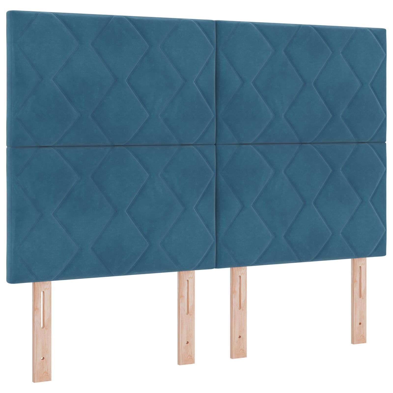 vidaXL Tăblie cap Pe perete Geometric Albastru închis 144 cm Catifea vidaXL Tăblie cap Pe perete Geometric Albastru închis 144 cm Catifea