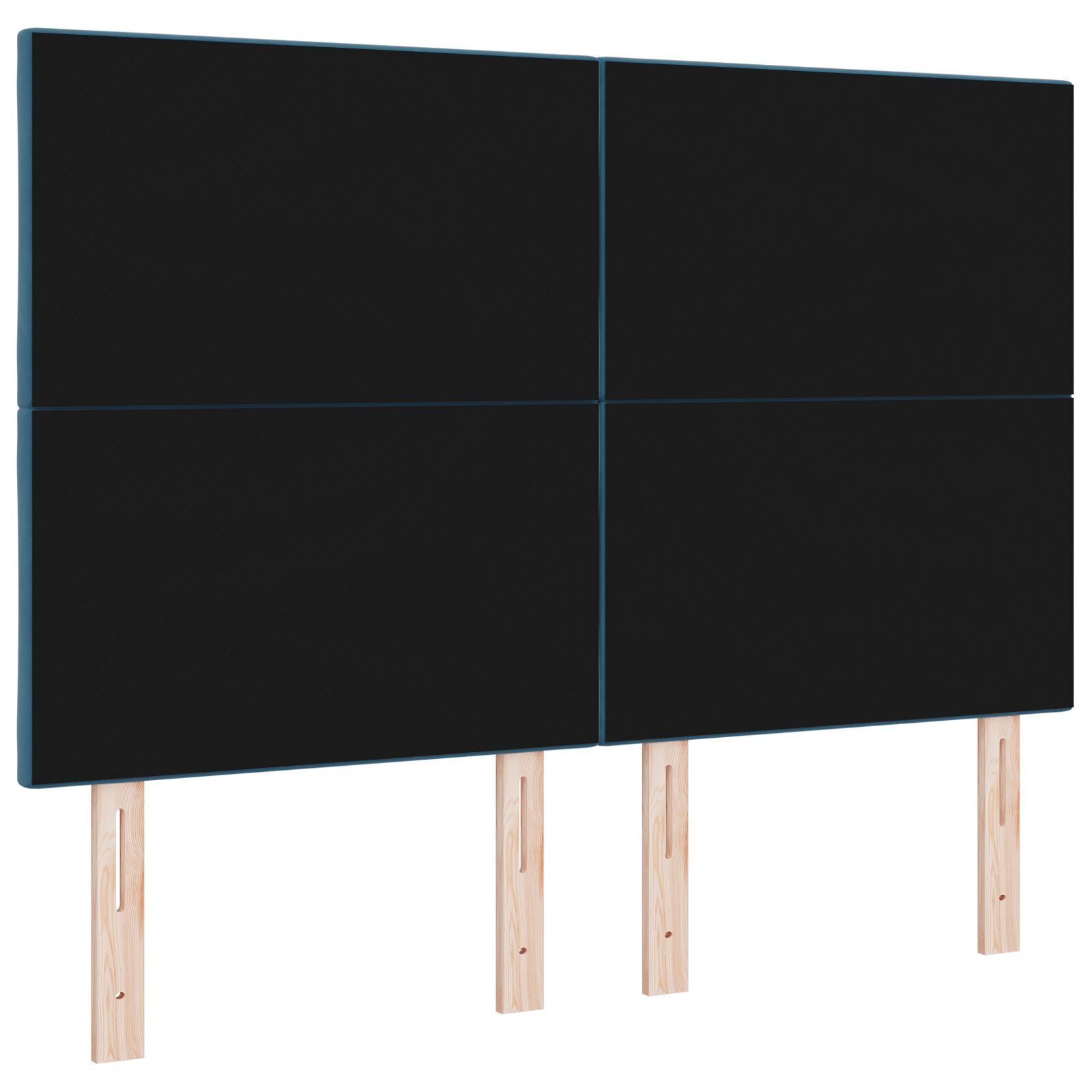 vidaXL Tăblie cap Pe perete Geometric Albastru închis 144 cm Catifea vidaXL Tăblie cap Pe perete Geometric Albastru închis 144 cm Catifea