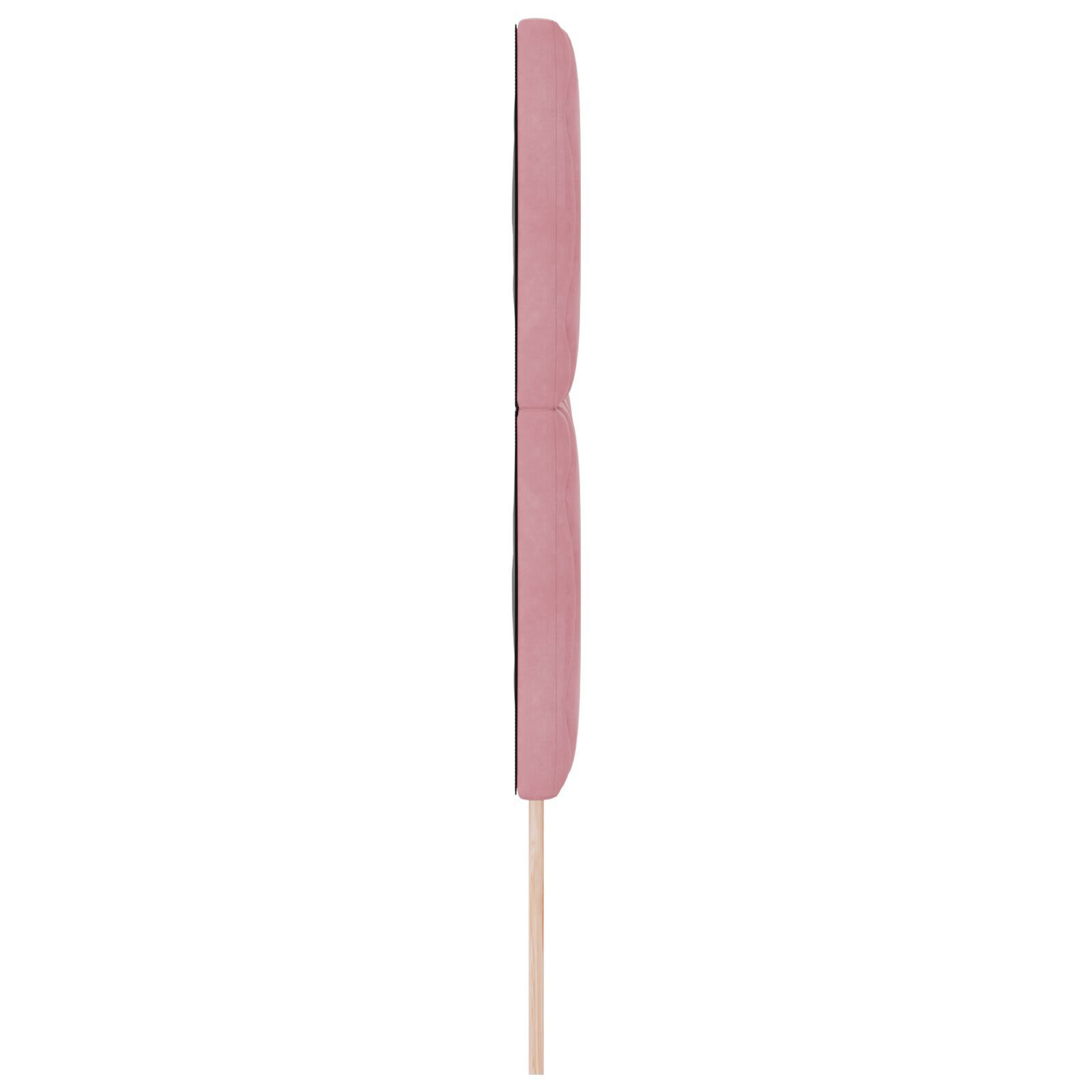 vidaXL Tăblie cap Pe perete Geometric cu headboard Roz 144 cm Catifea vidaXL Tăblie cap Pe perete Geometric cu headboard Roz 144 cm Catifea