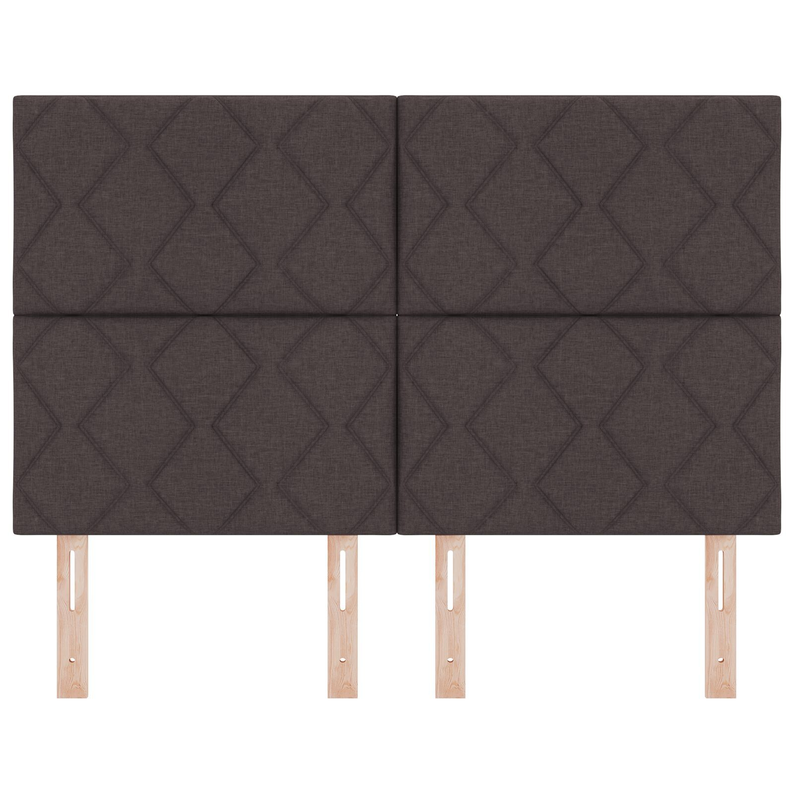 vidaXL Tăblie din Țesătură Geometric Maro închis 160 cm țesătură vidaXL Tăblie din Țesătură Geometric Maro închis 160 cm țesătură