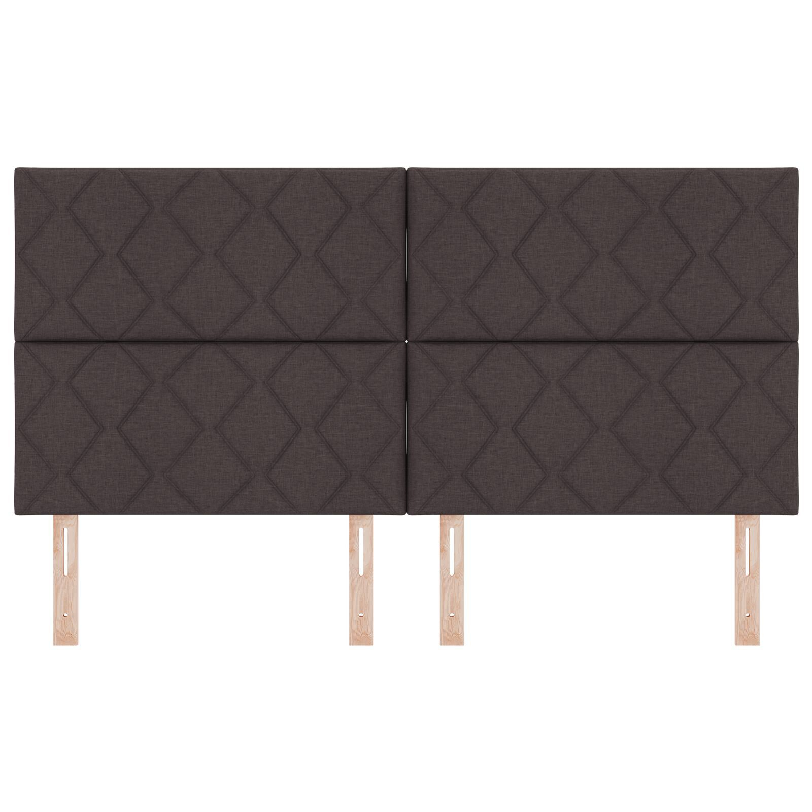 vidaXL Tăblie din Țesătură Geometric Maro închis 180 cm țesătură vidaXL Tăblie din Țesătură Geometric Maro închis 180 cm țesătură
