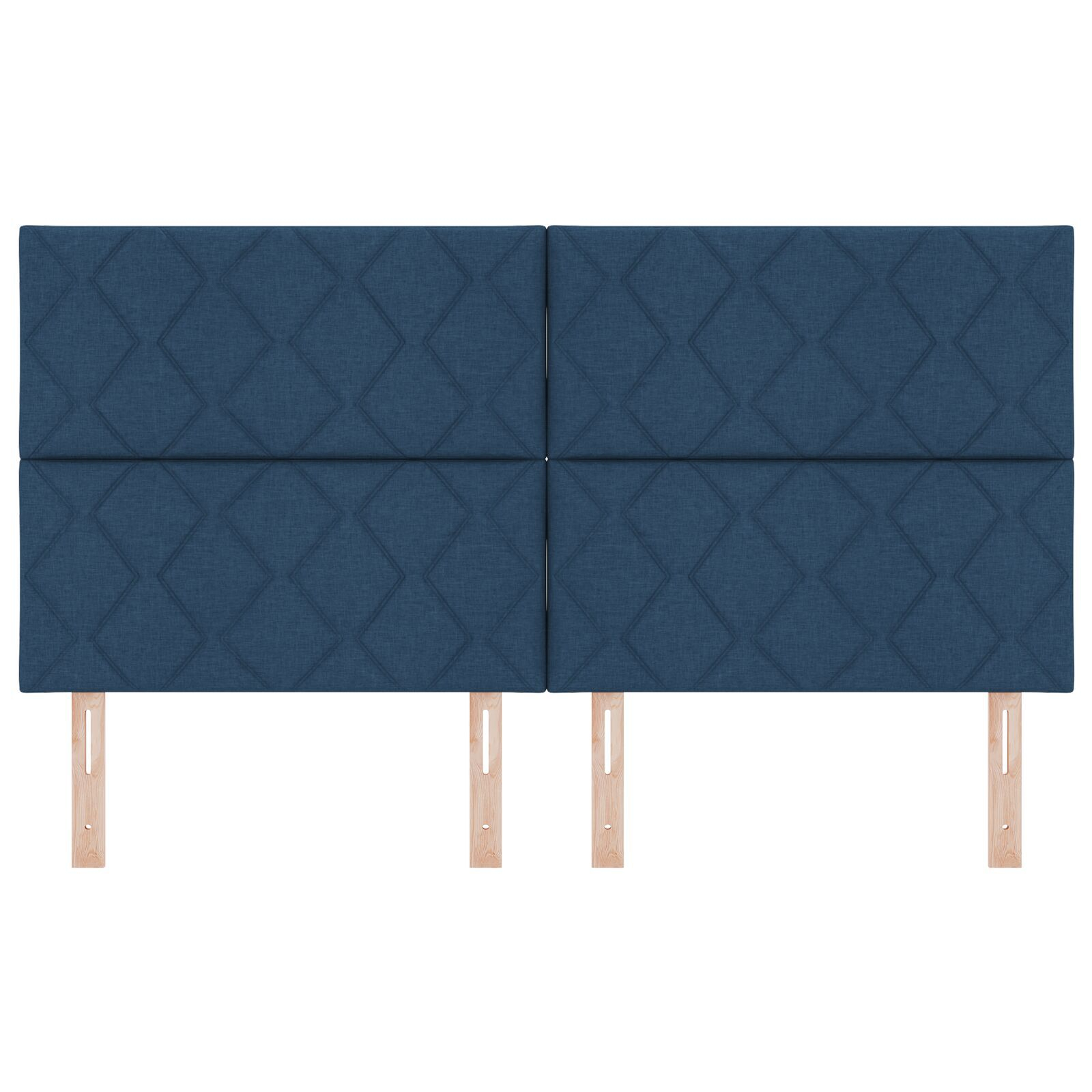 vidaXL Tăblie din Țesătură Geometric Albastru închis 180 cm țesătură