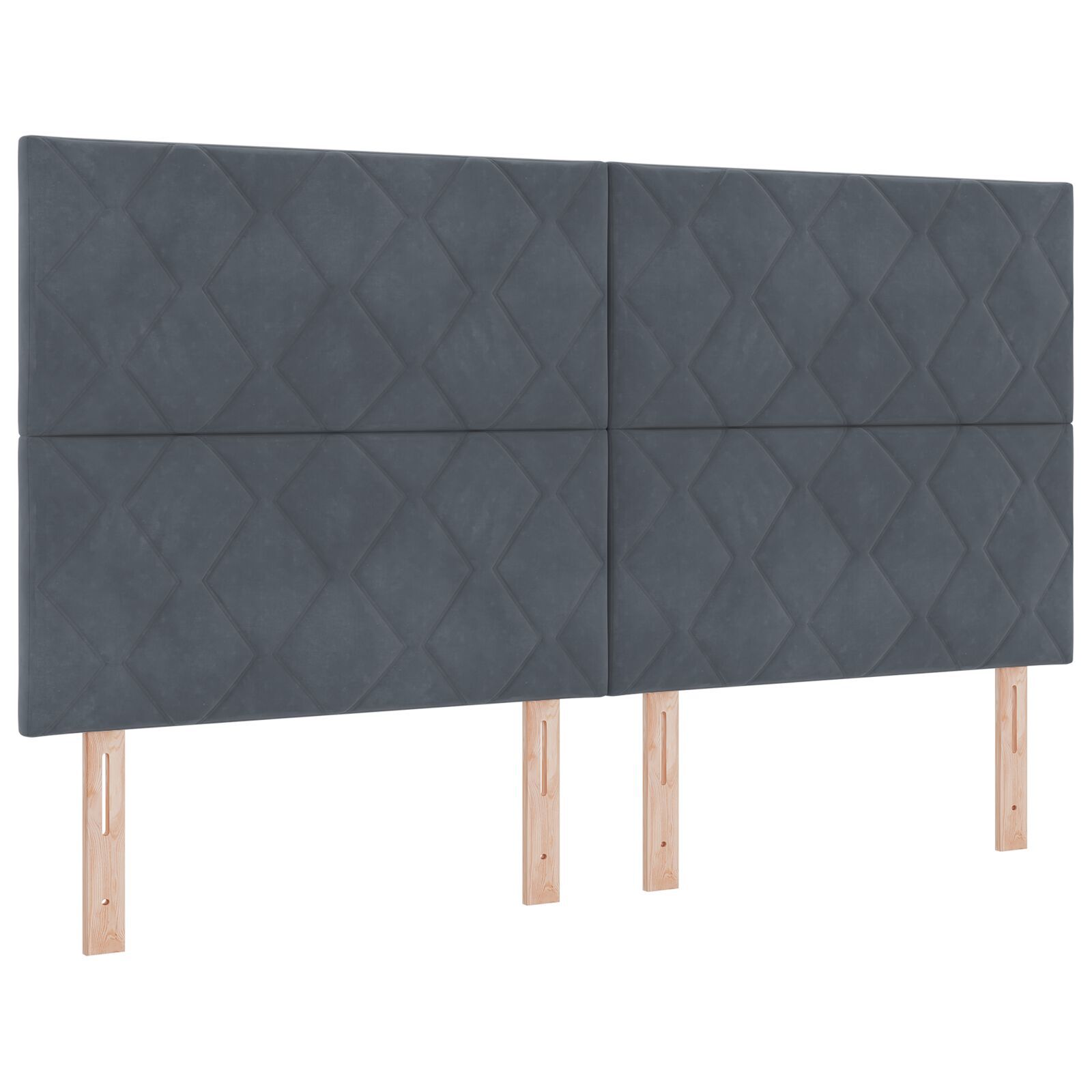 vidaXL Tăblie cap Pe perete Geometric Manual Gri închis 180 cm Catifea vidaXL Tăblie cap Pe perete Geometric Manual Gri închis 180 cm Catifea