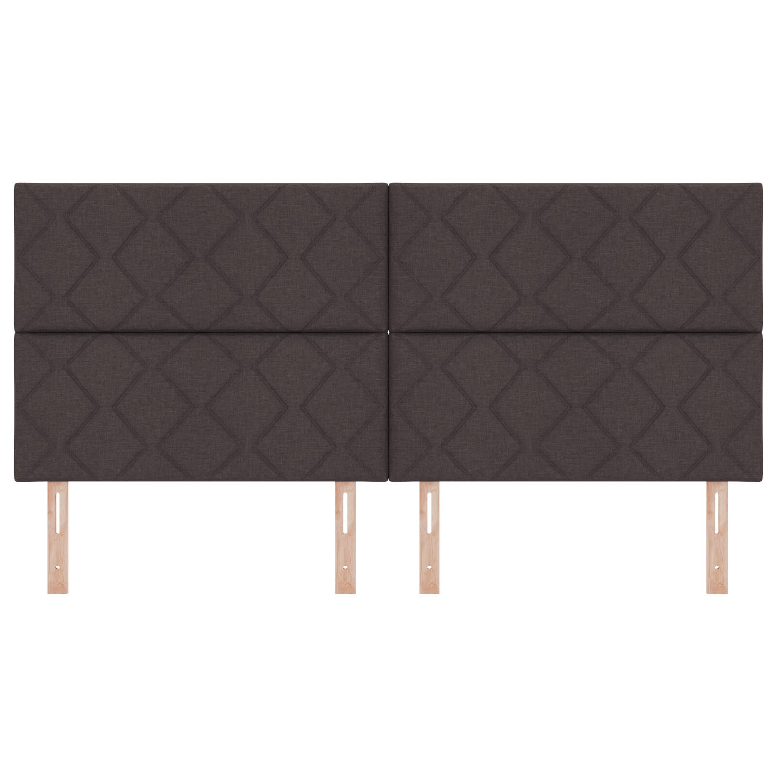 vidaXL Tăblie din Țesătură Geometric Maro închis 200 cm țesătură vidaXL Tăblie din Țesătură Geometric Maro închis 200 cm țesătură